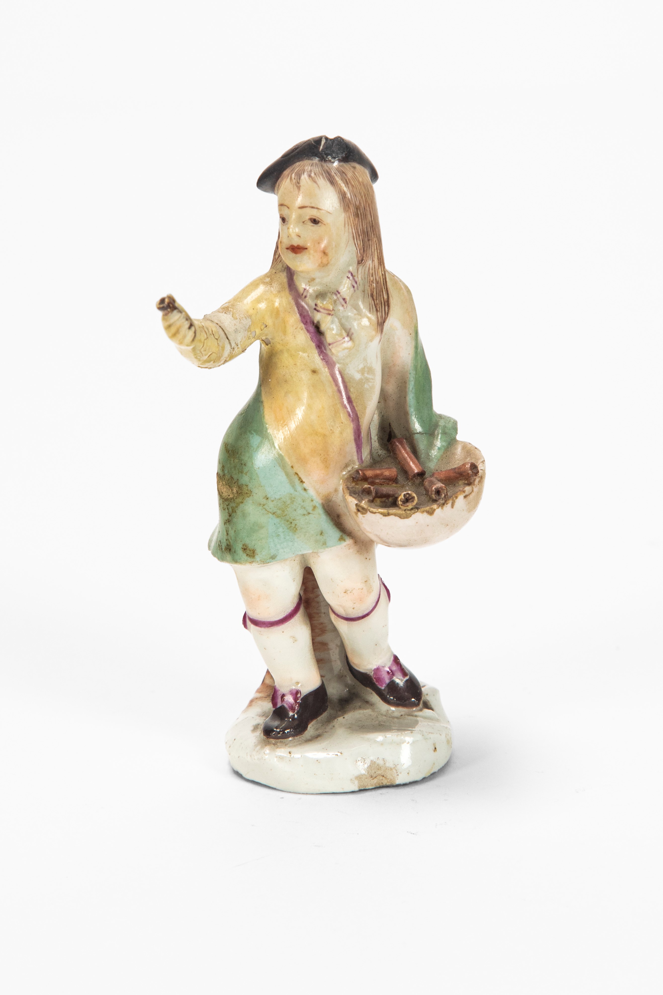Manifattura di Meissen e Manifattura di Vienna, Due figure in porcellana policroma (XVIII secolo)