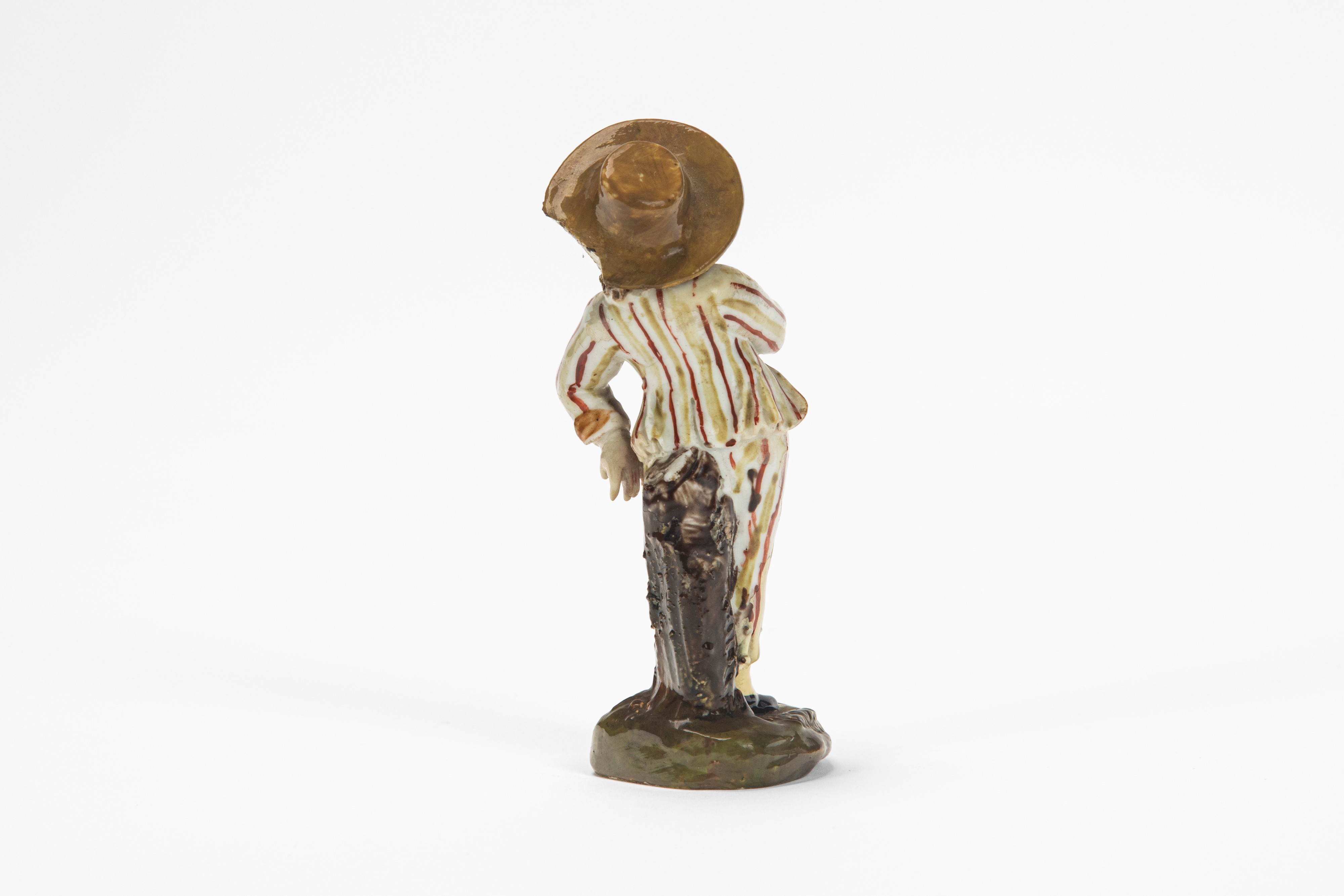 Figura maschile, porcellana policroma (probabilmente Venezia, XVIII secolo)