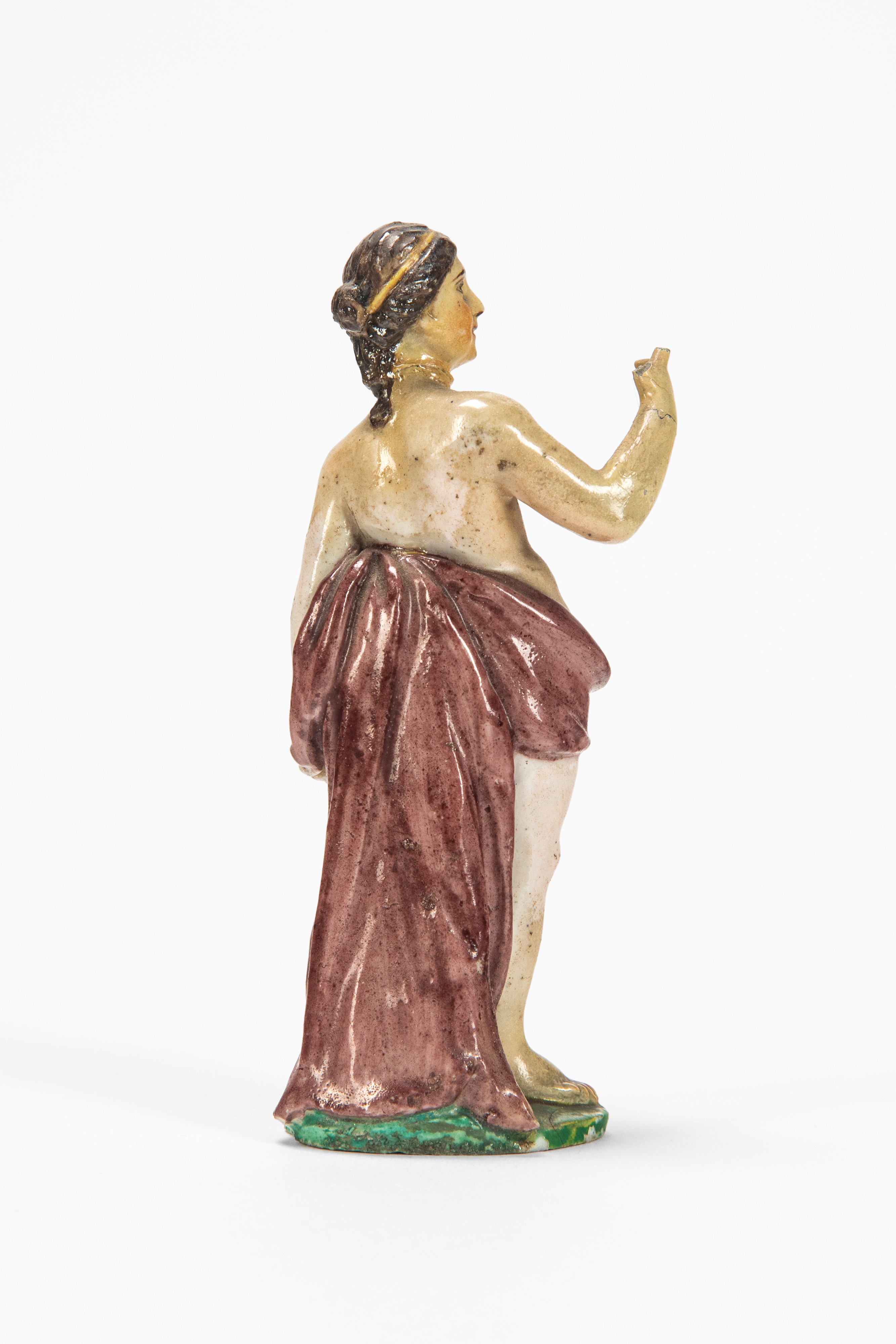 Figura di Venere in porcellana policroma, probabilmente Venezia, secolo XVIII