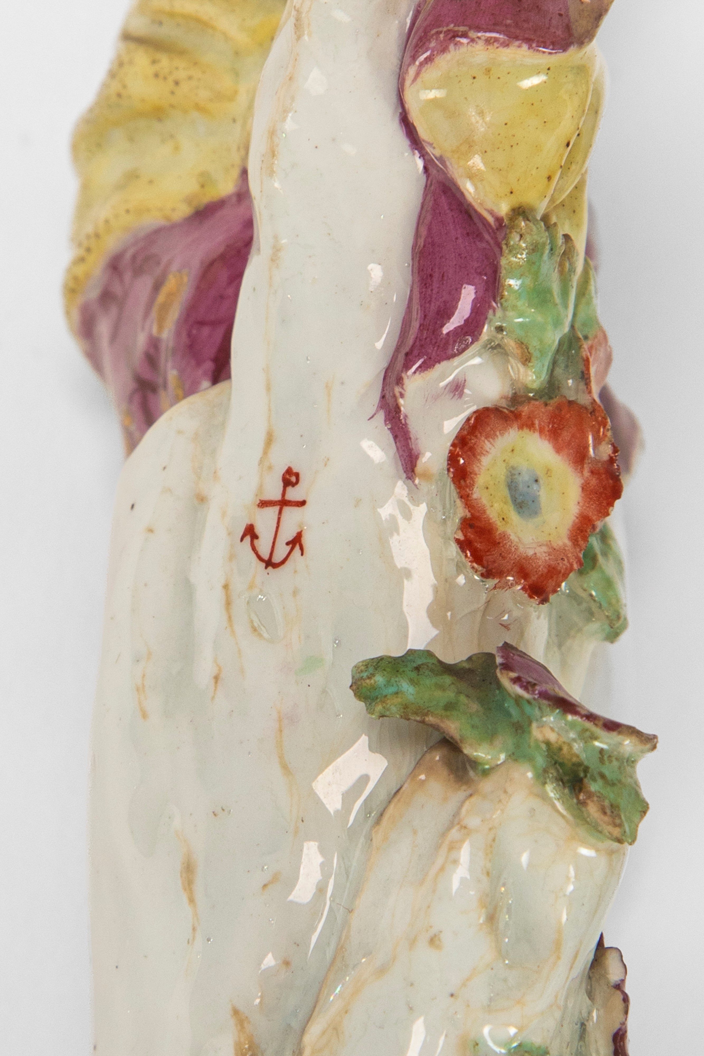 Chelsea, Due figure pastorali, porcellana policroma del XVIII secolo