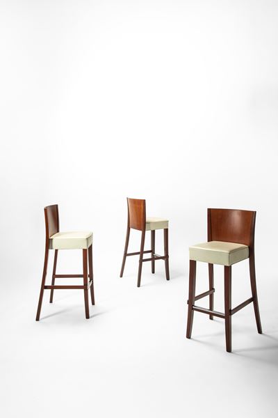 Set di tre sgabelli modello “Neoz” (collezione “Aleph”), 1997