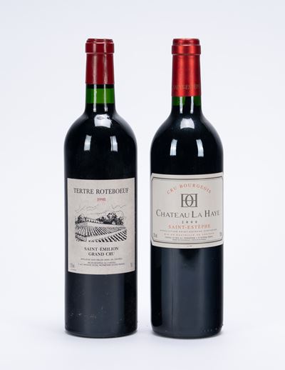 Selezione Bordeaux, 2 bottiglie (Saint-Estèphe 2000; Saint-Emilion 1998)