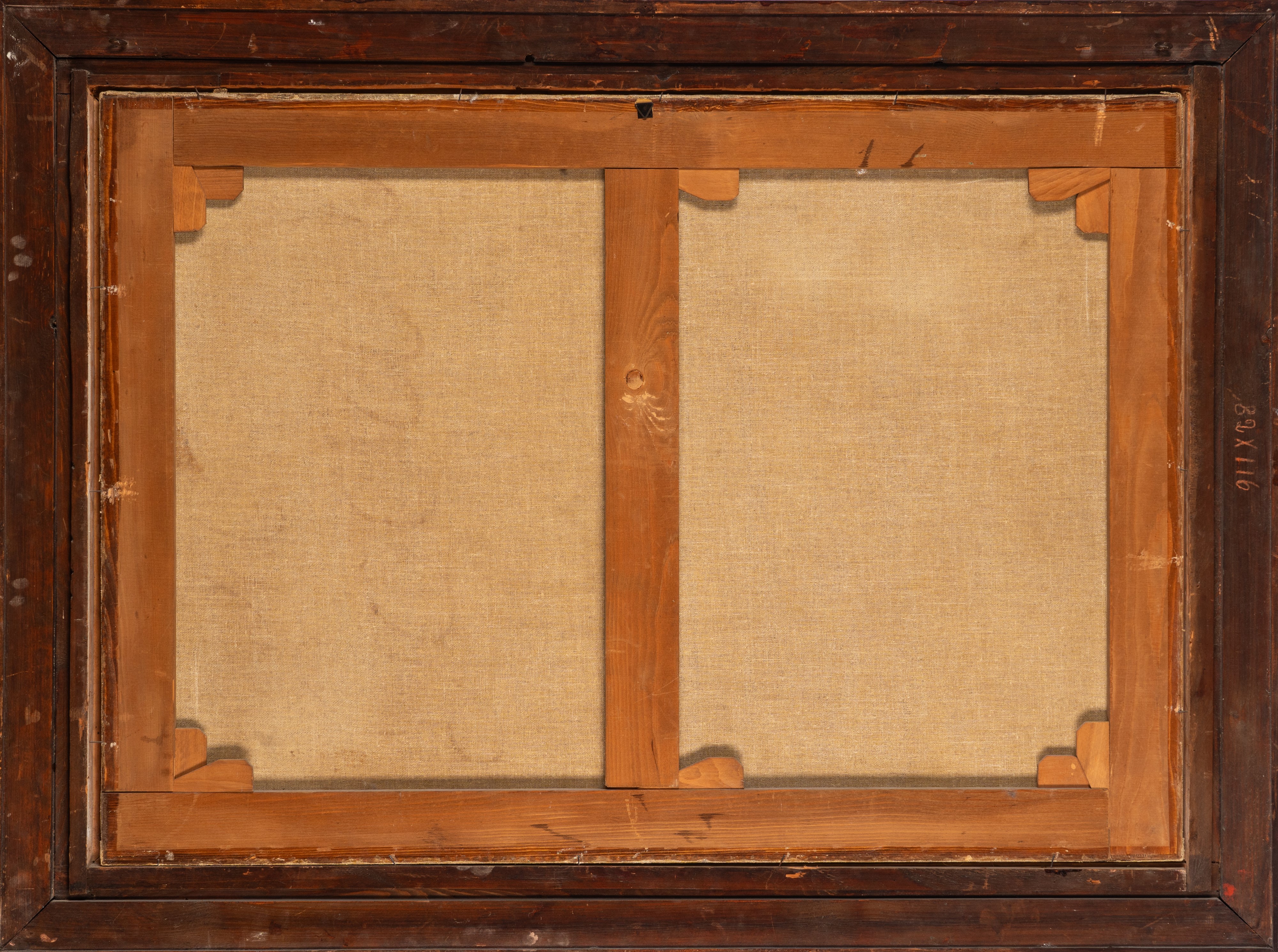 Scuola del Secolo XIX - Godard, Paesaggio lacustre con abbazia, frati e pastori