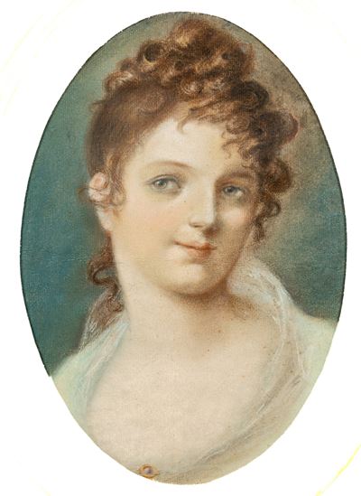 Ritratto di fanciulla con fermaglio sulla veste
