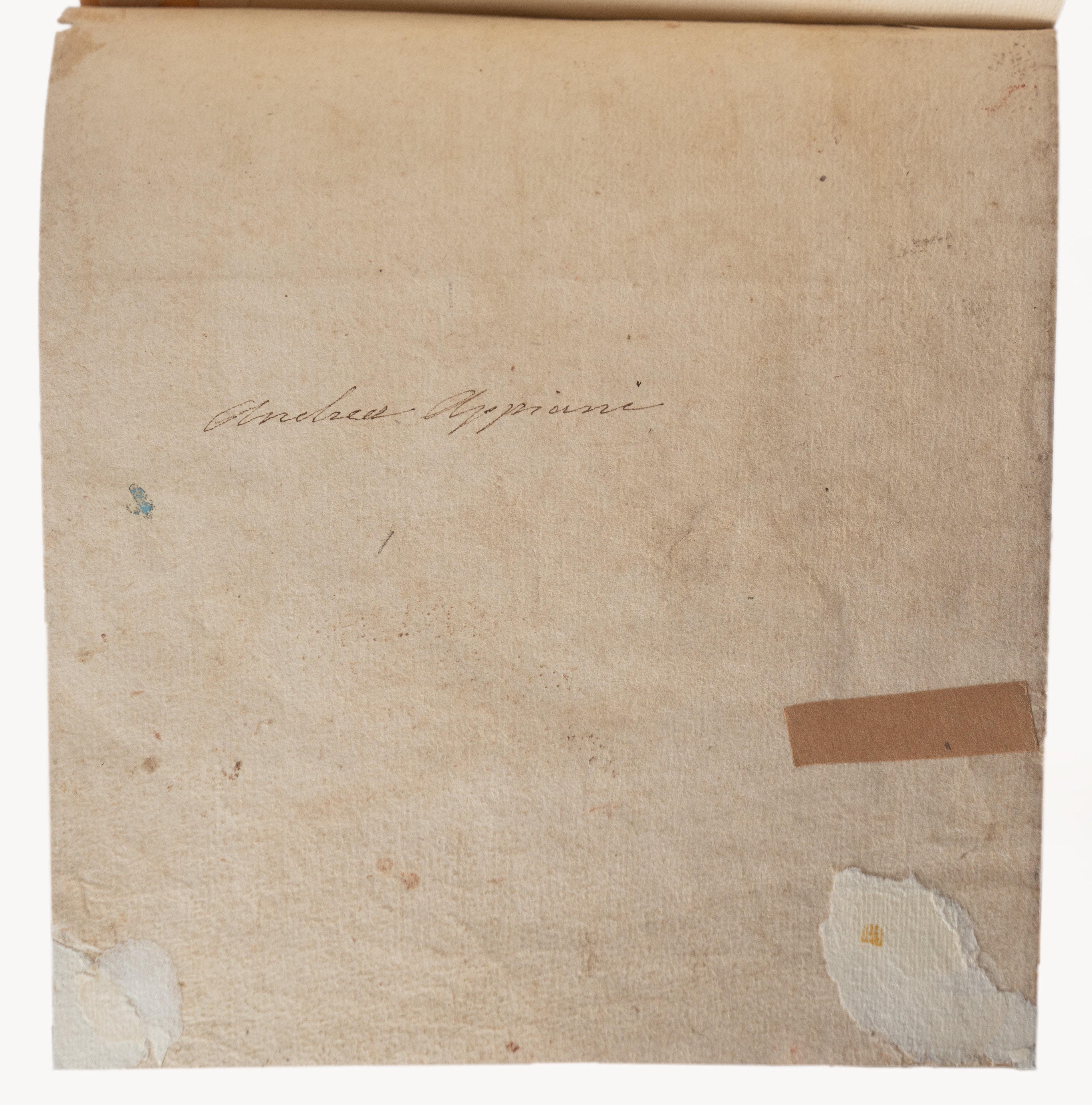 Andrea Appiani - Figura maschile seduta (disegno preparatorio)