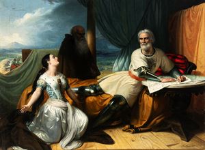 Isabella, regina di Napoli, prostrata dinanzi al principe Orsini, duca di Taranto, a Sarno