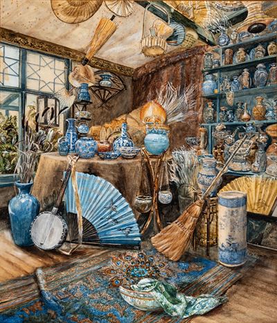 B. H. R., La collezione di ceramiche