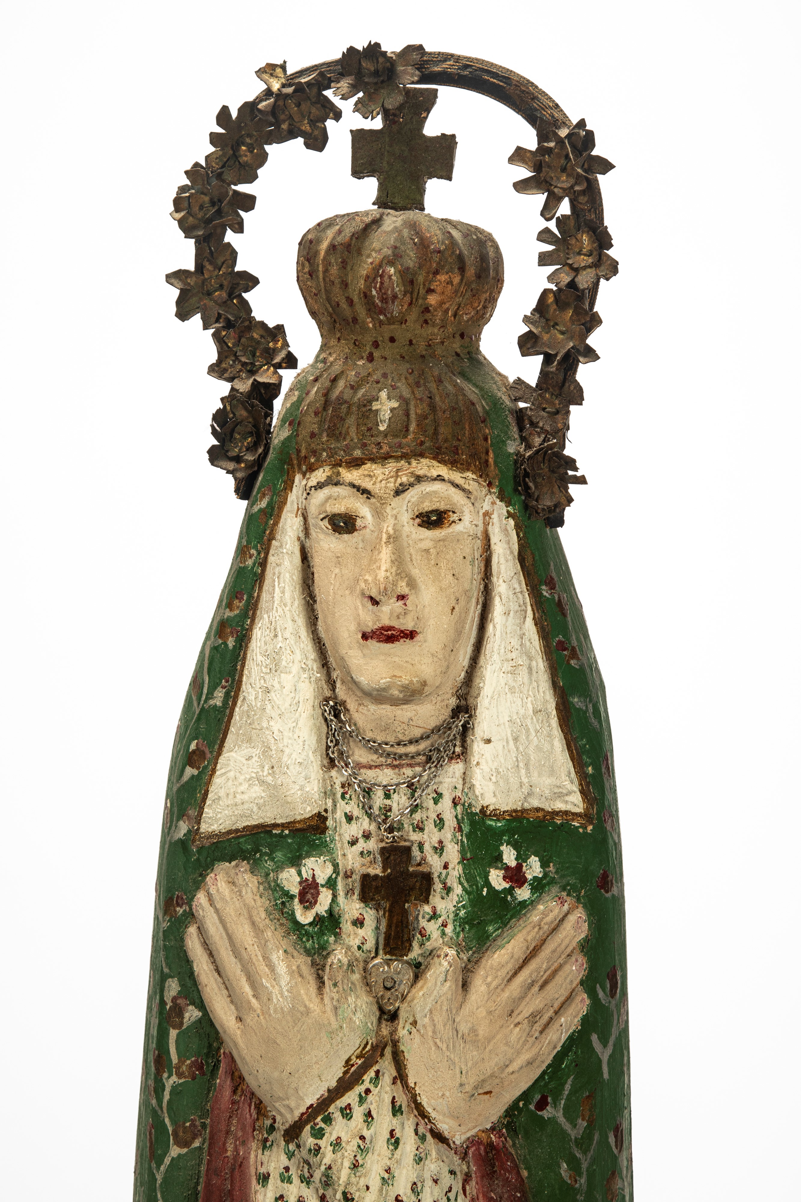 Madonna di Guadalupe, scultura in legno scolpito e policromo, secolo XIX
