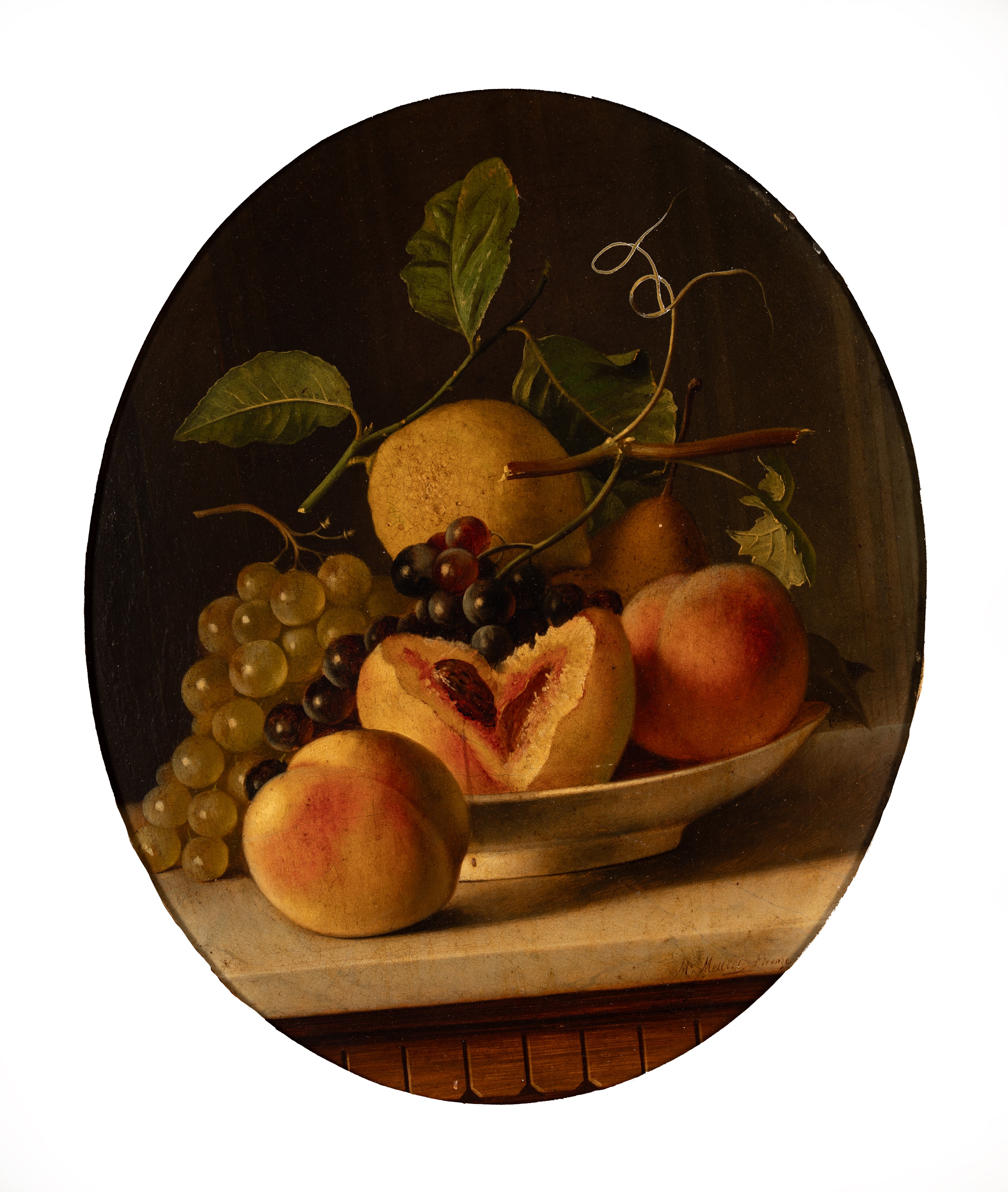 Michelangelo Meucci - Nature morte (coppia), olio su cartone