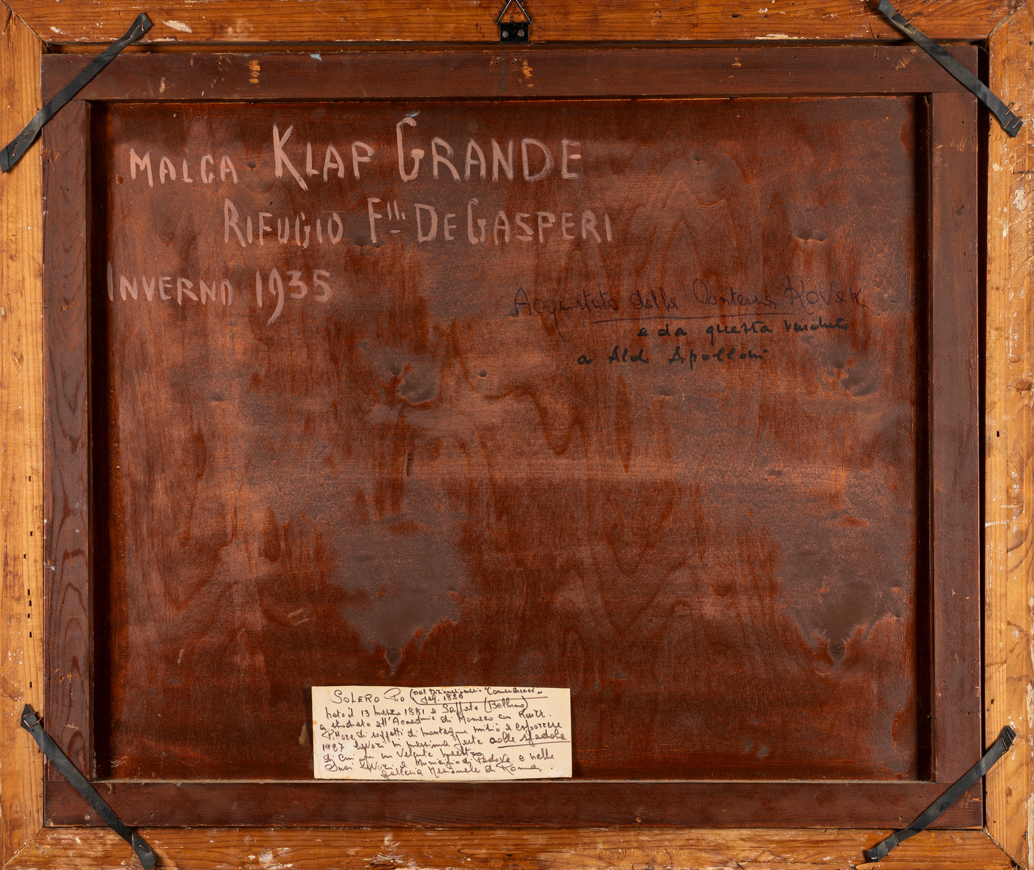 Pio Solero - Malga Klap Grande, Rifugio Fratelli De Gasperi