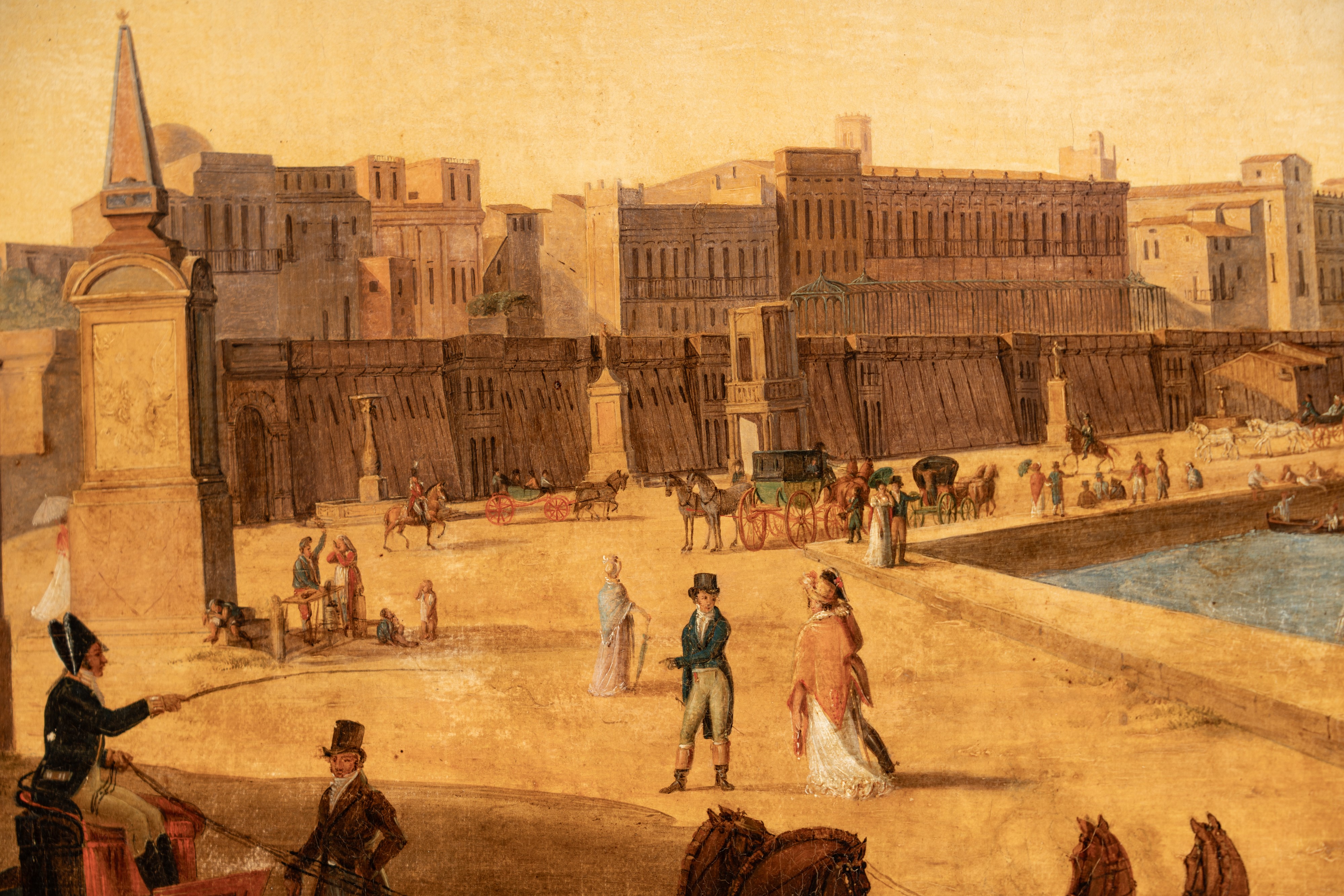 Scuola Dell'italia Meridionale, Inizio Secolo XIX - Veduta di Palermo con il Monte Pellegrino, ol...