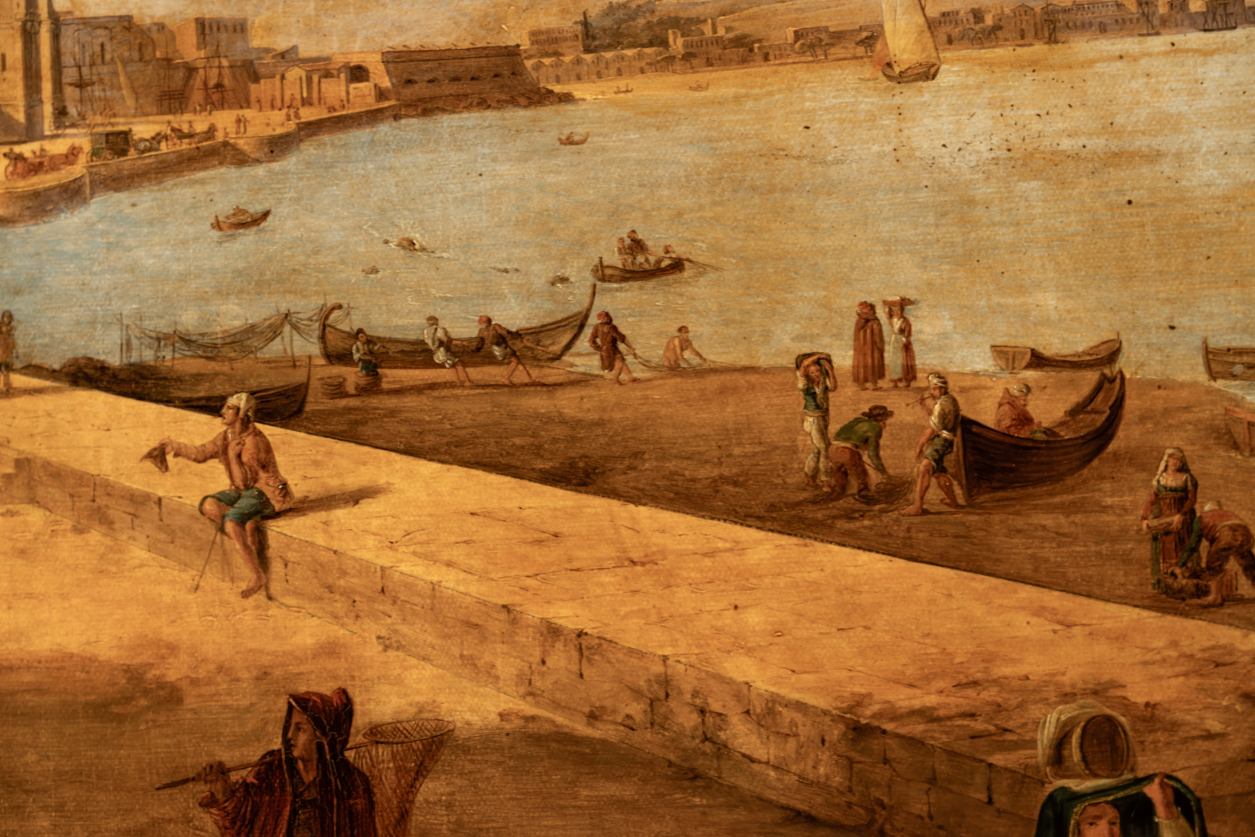 Scuola Dell'italia Meridionale, Inizio Secolo XIX - Veduta di Palermo con il Monte Pellegrino, ol...