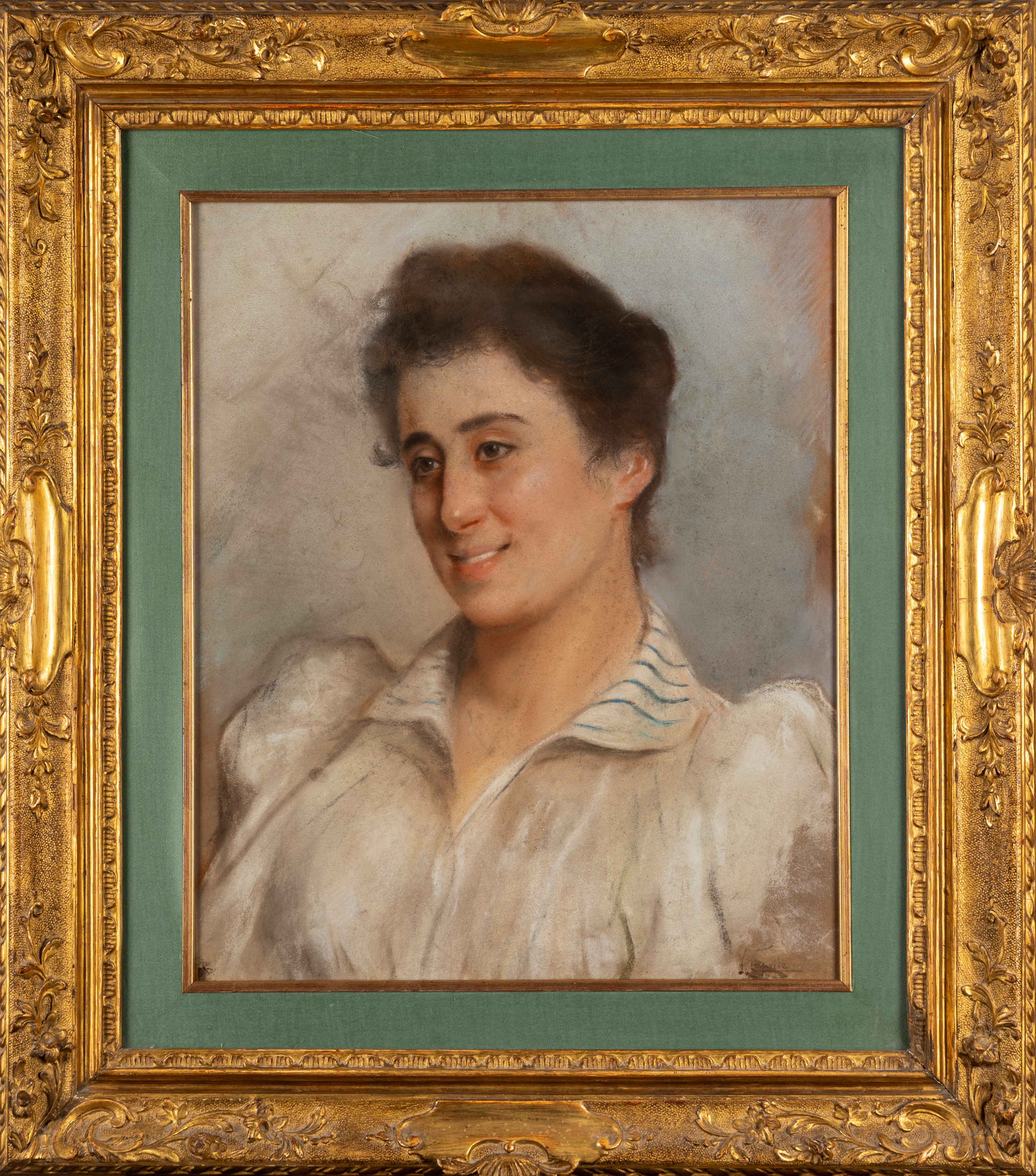 Vincenzo Caprile - Ritratto di giovane donna sorridente
