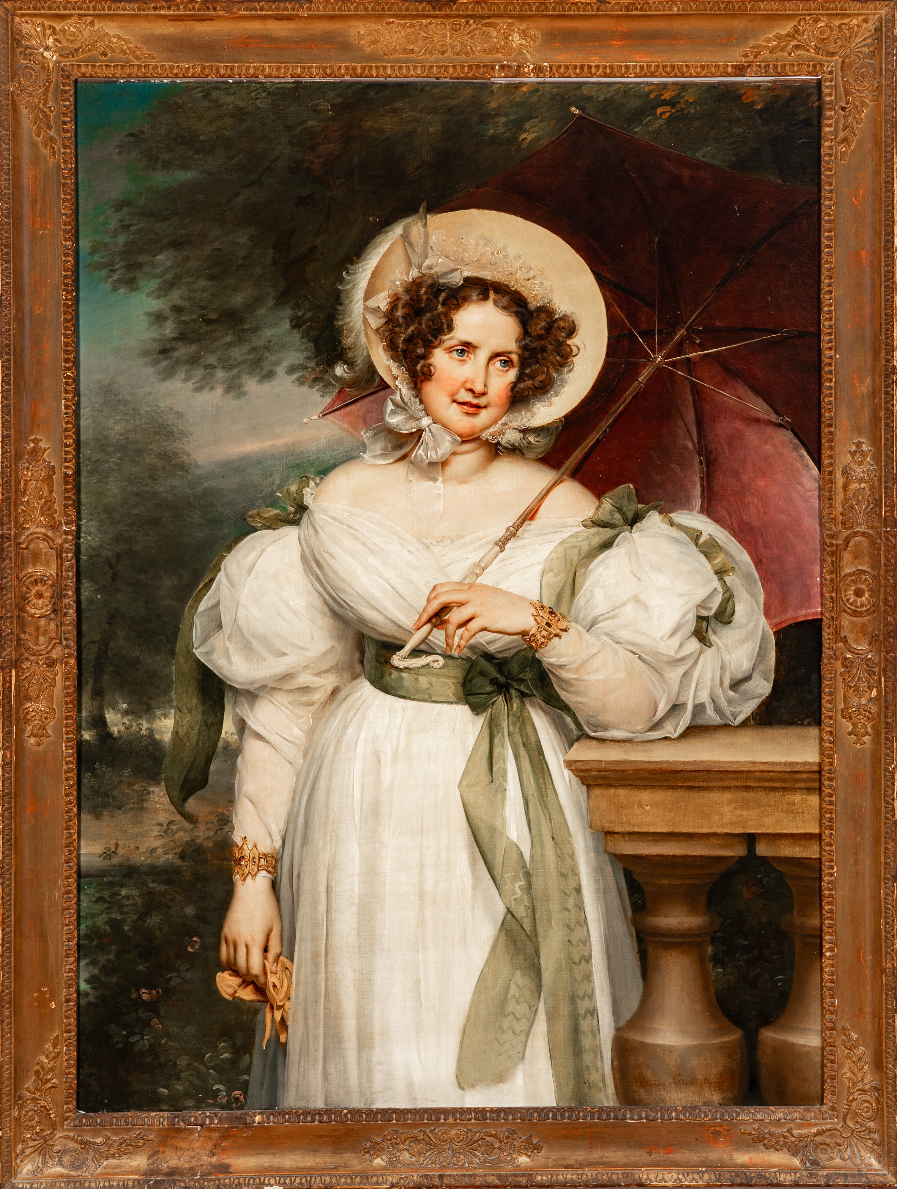 Jean-baptiste Paulin Guérin - Ritratto femminile, olio su tela (1834)