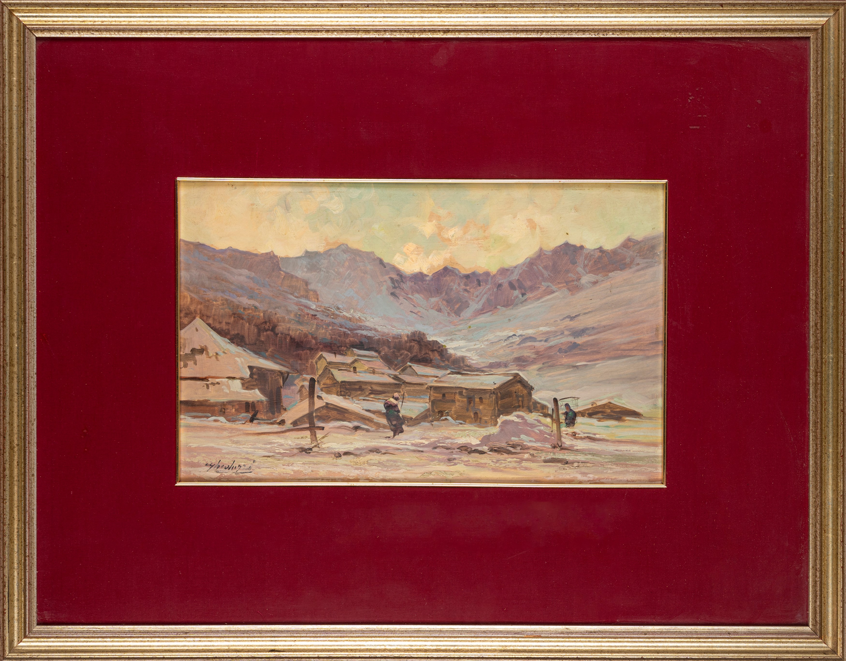 Cesare Gheduzzi - Monte Rosa al tramonto