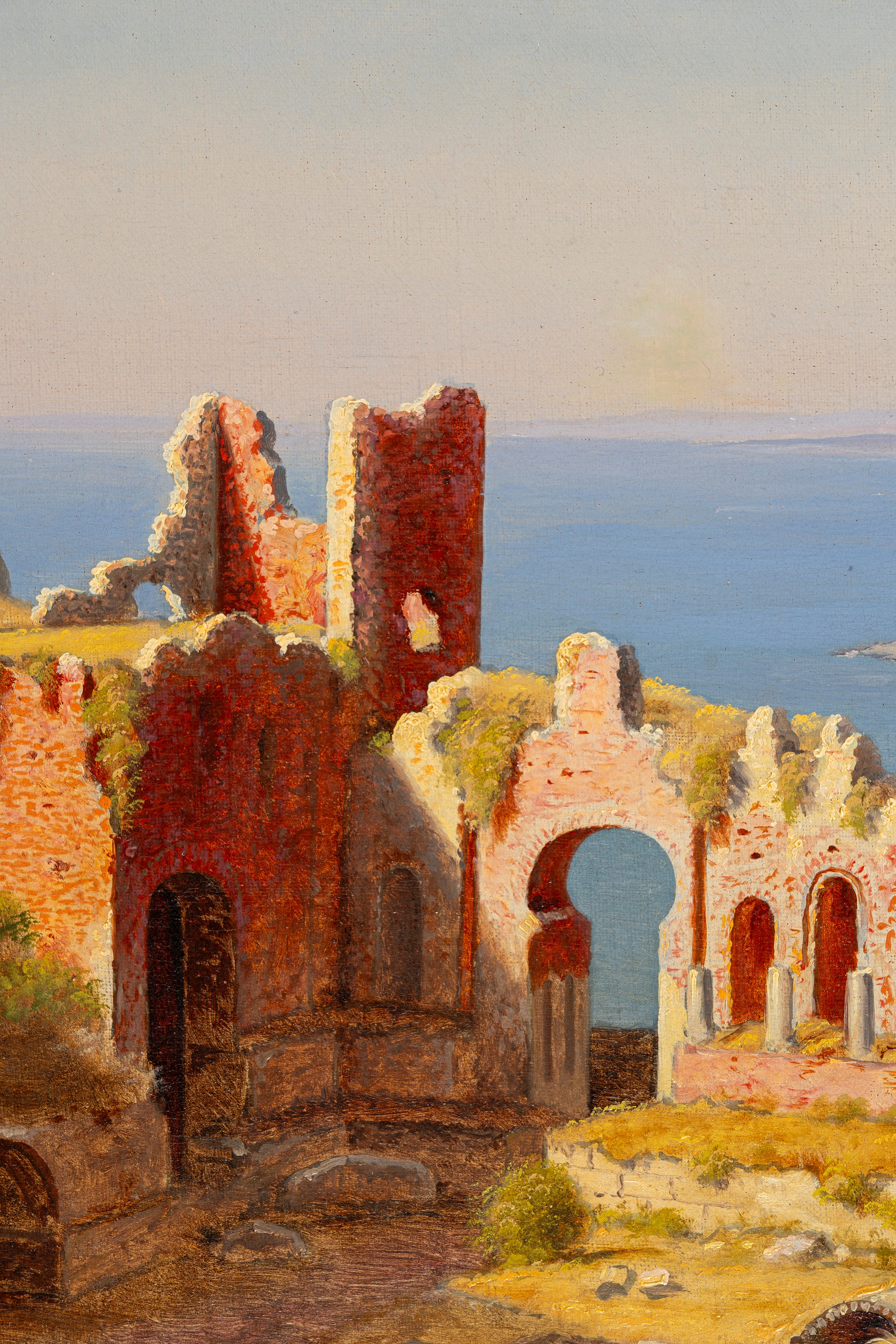 Scuola Europea, Seconda Metà del XIX Secolo - Scuola europea, Il teatro antico di Taormina con l’...