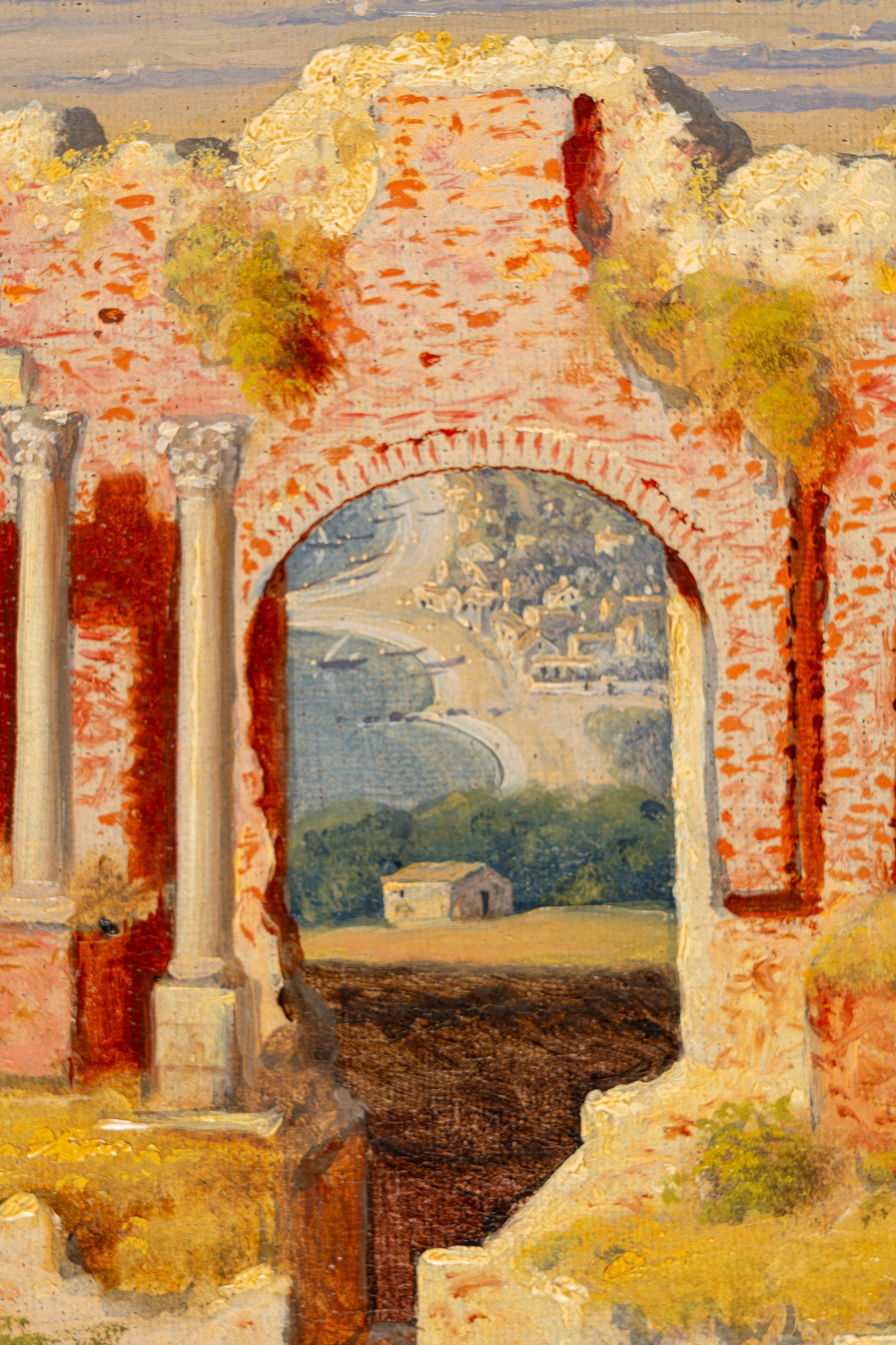 Scuola Europea, Seconda Metà del XIX Secolo - Scuola europea, Il teatro antico di Taormina con l’...
