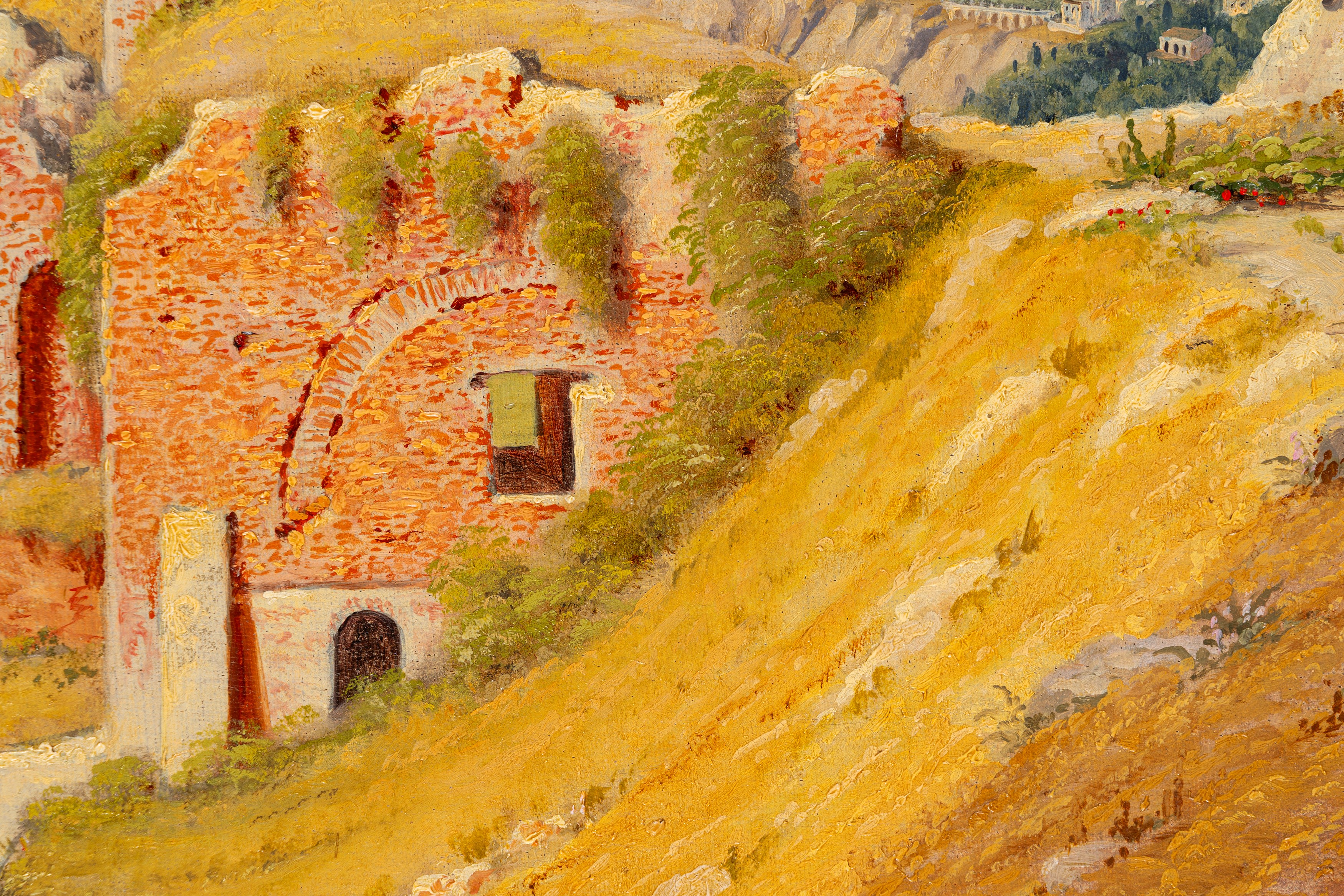 Scuola Europea, Seconda Metà del XIX Secolo - Scuola europea, Il teatro antico di Taormina con l’...