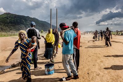 Pulka (Borno State). 130,000 people have taken refuge…
