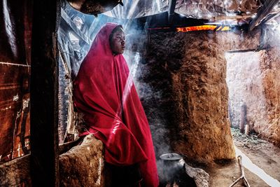 Pulka, Borno State (Hauwa Gamdu was 10 years old when Boko Haram attacked her village), acquafort...