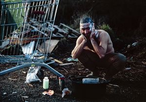Daily hygiene in the Kurdish section of Dunkirk refugee camp, France