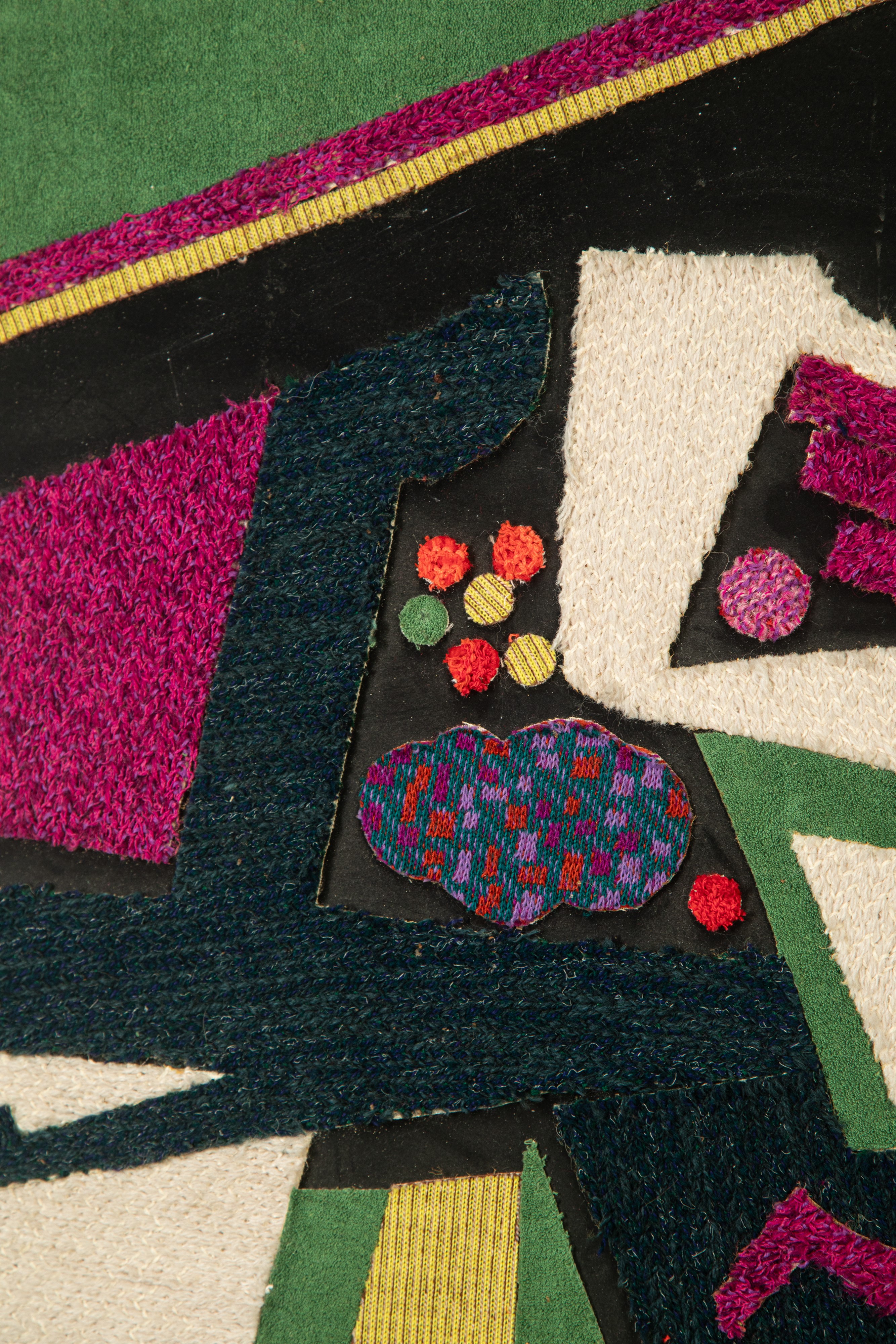 Ottavio Missoni - Pannello decorativo in legno e tessuto