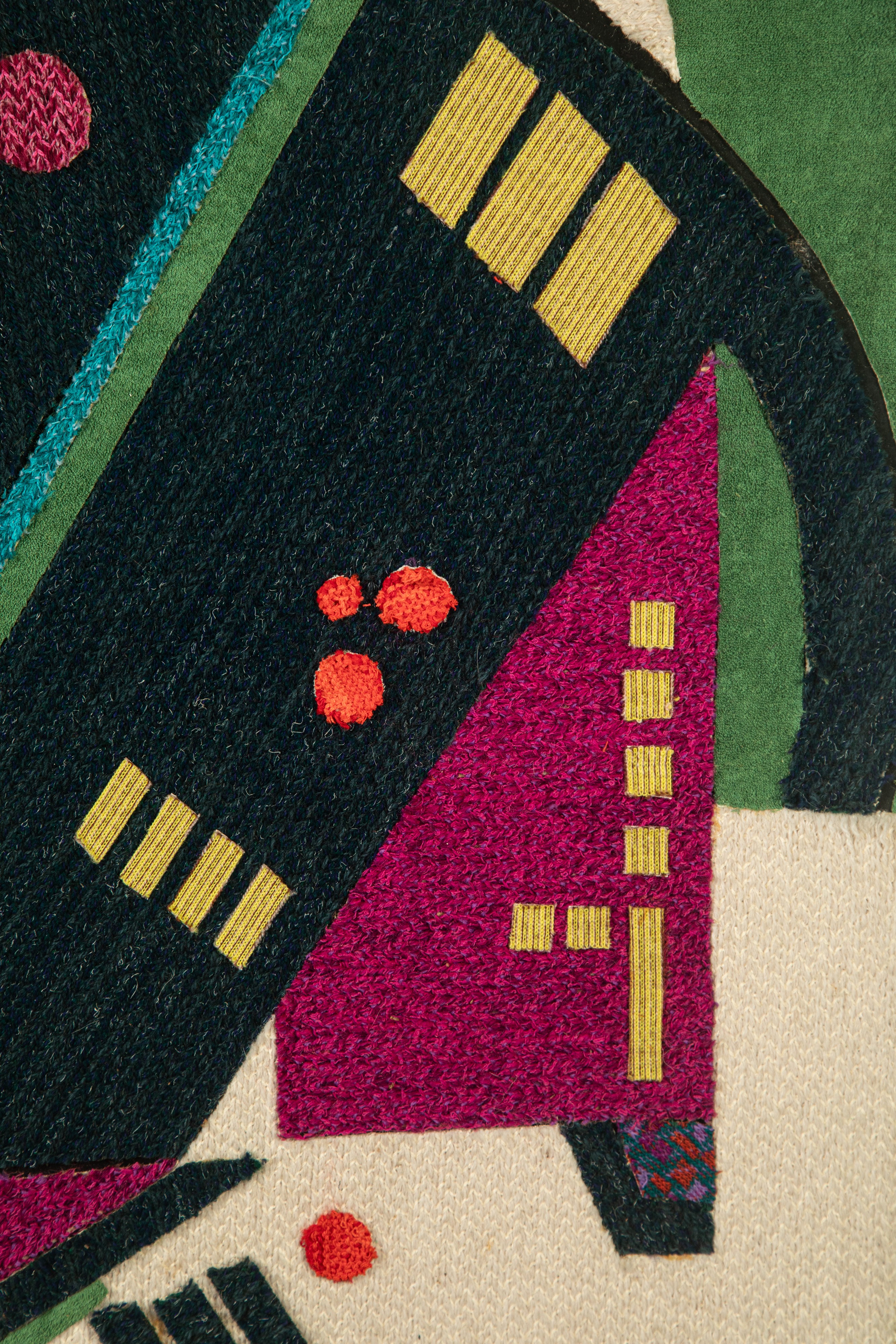 Ottavio Missoni - Pannello decorativo in legno e tessuto
