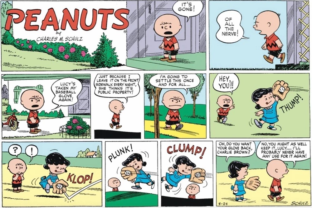 Charles M. Schulz - Peanuts (tavola domenicale, 24/08/1952)