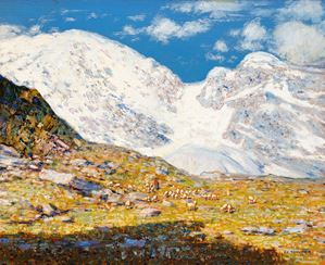 Il Monte Rosa dalle Alpi di Macugnaga