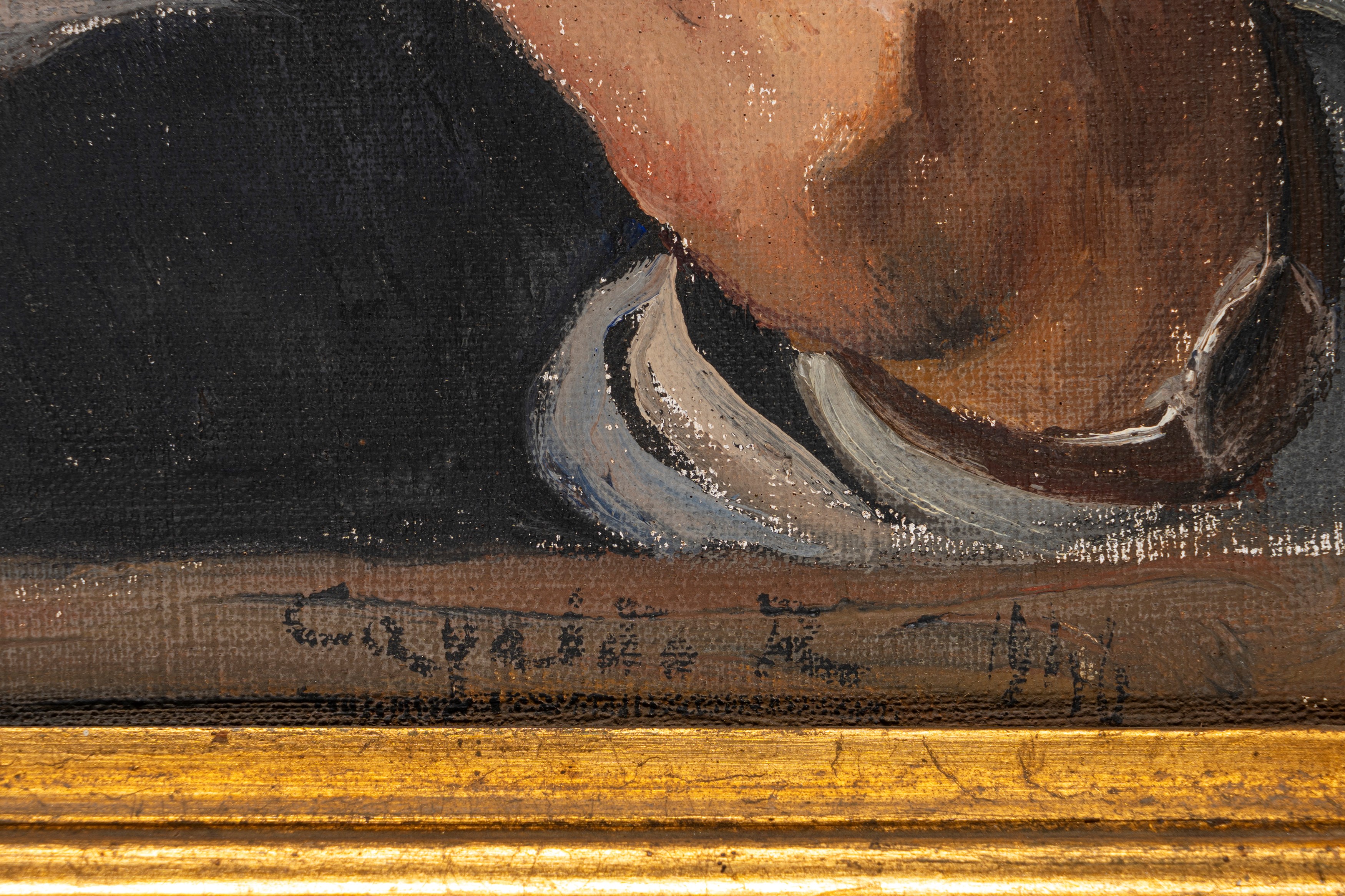 Rubens Capaldo - Ritratto di uomo che legge, olio su tela