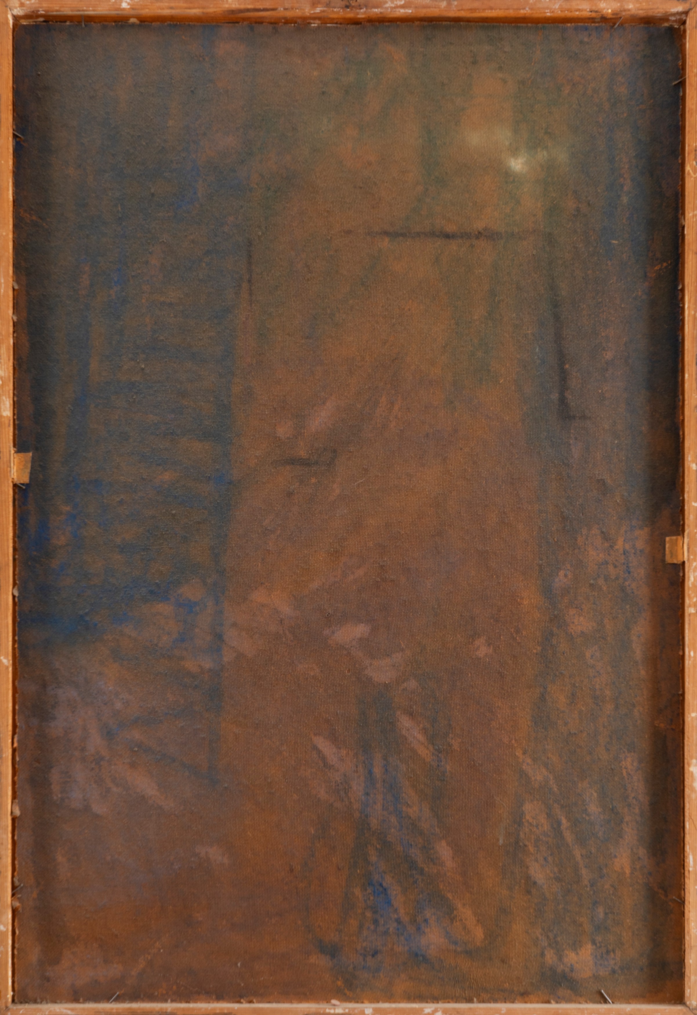 Rubens Capaldo - Nudo femminile (tecnica mista su carta riportata su masonite), 1958