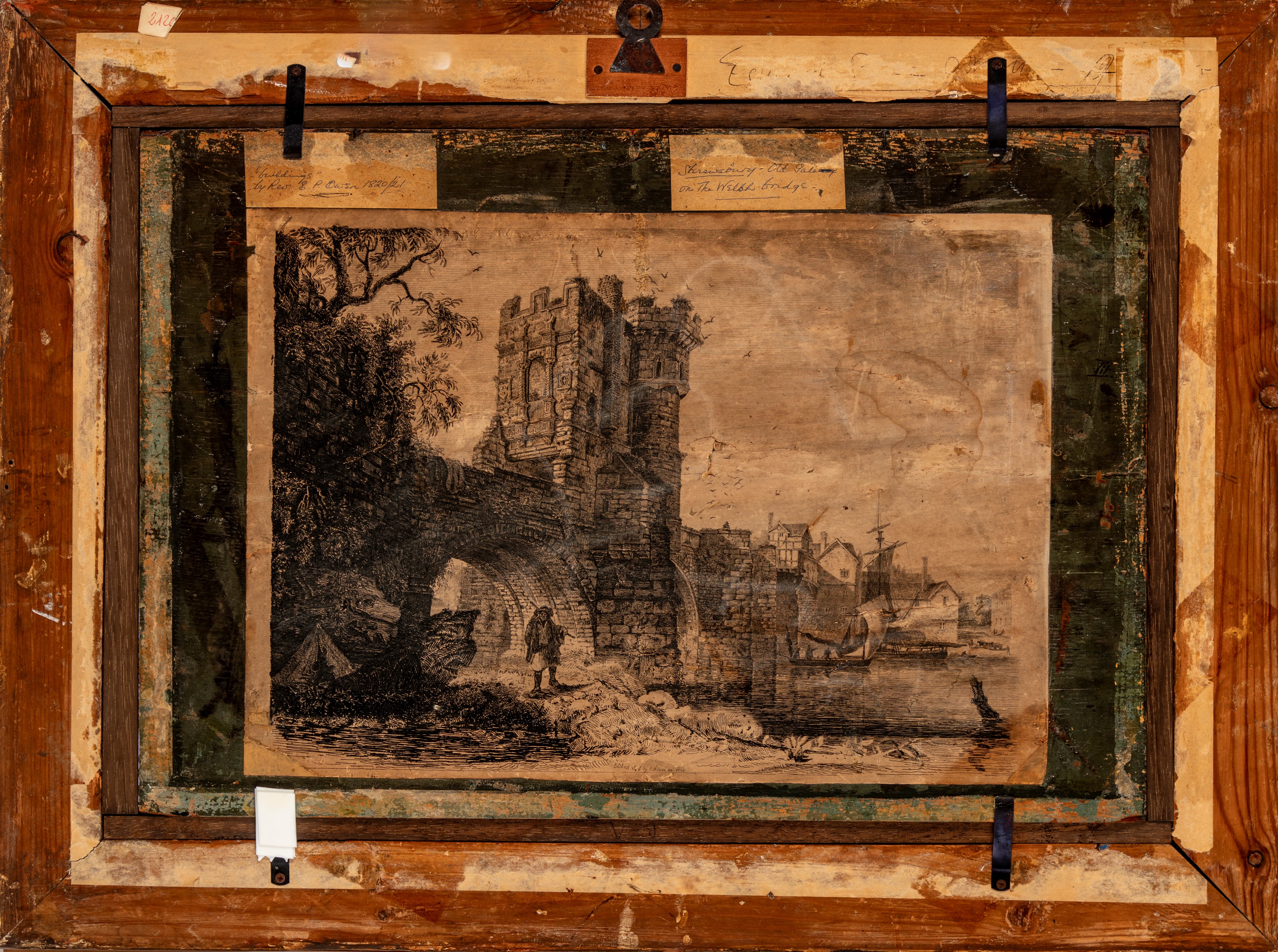 Scuola Inglese, Secolo XIX - Scuola inglese, Shrewsbury, Old St George's Bridge, olio su tavola