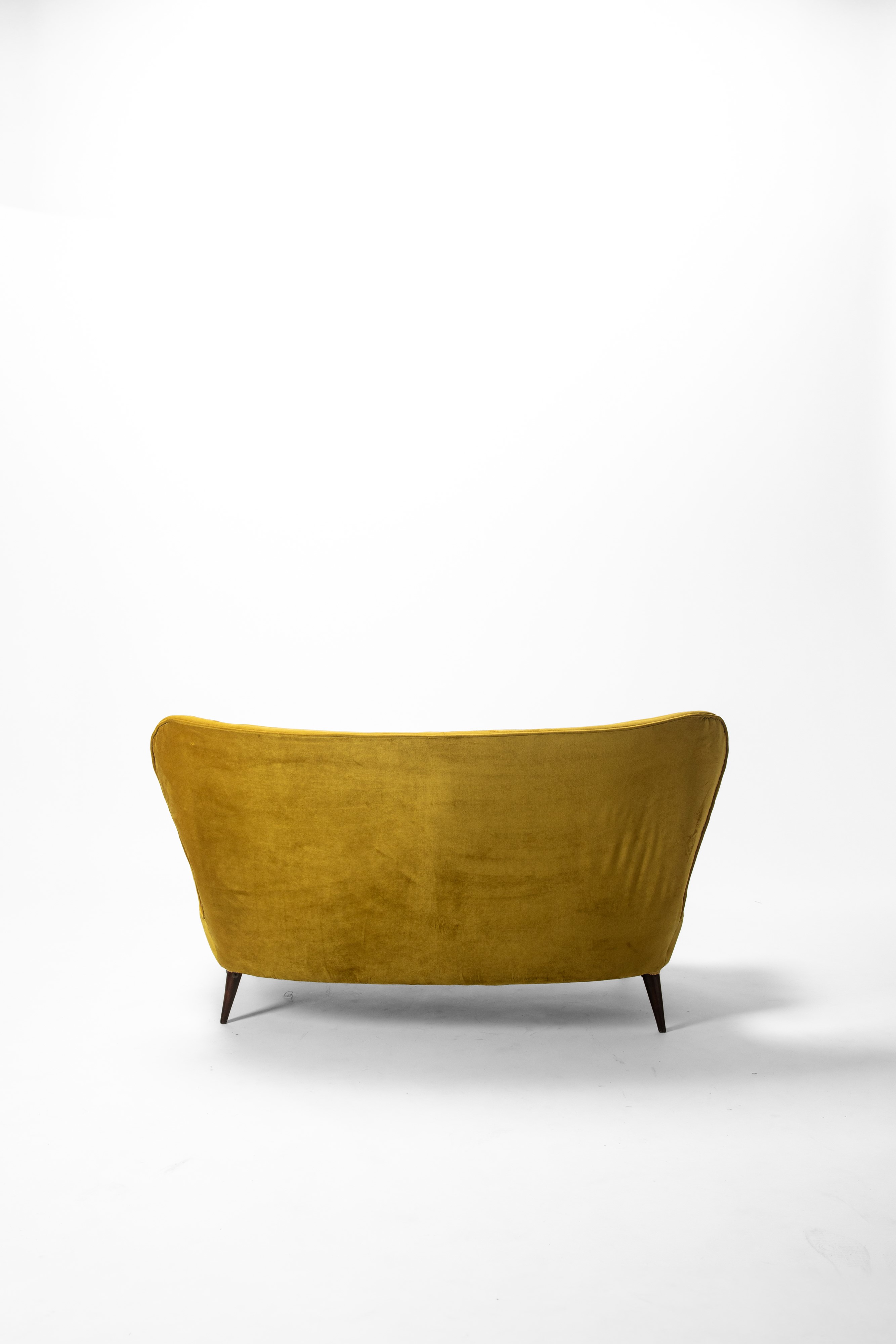 Manifattura Italiana - Divano, legno e tessuto, 1950 circa