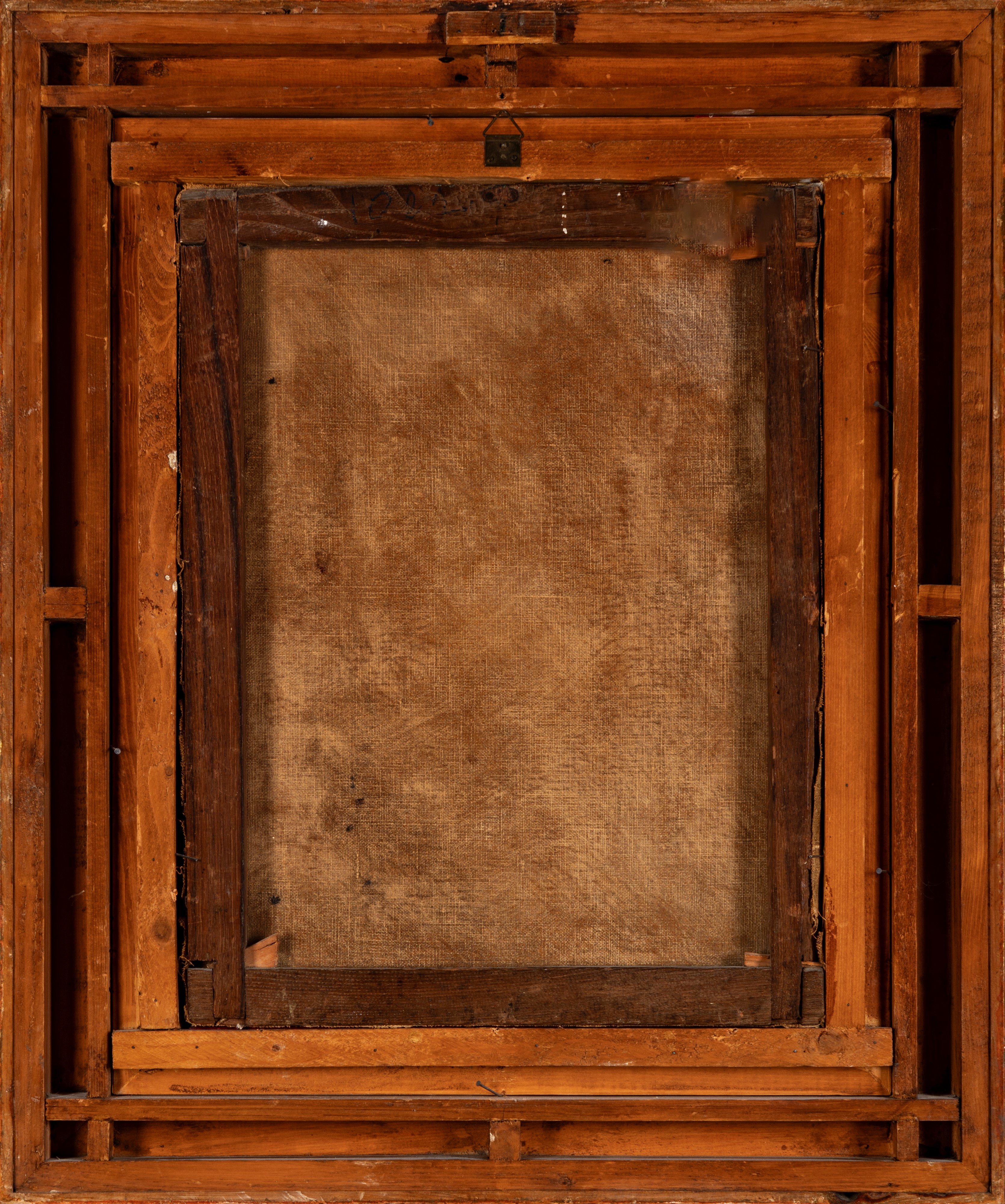 Scuola Italiana, Secolo XIX - Interno con figure, olio su tela