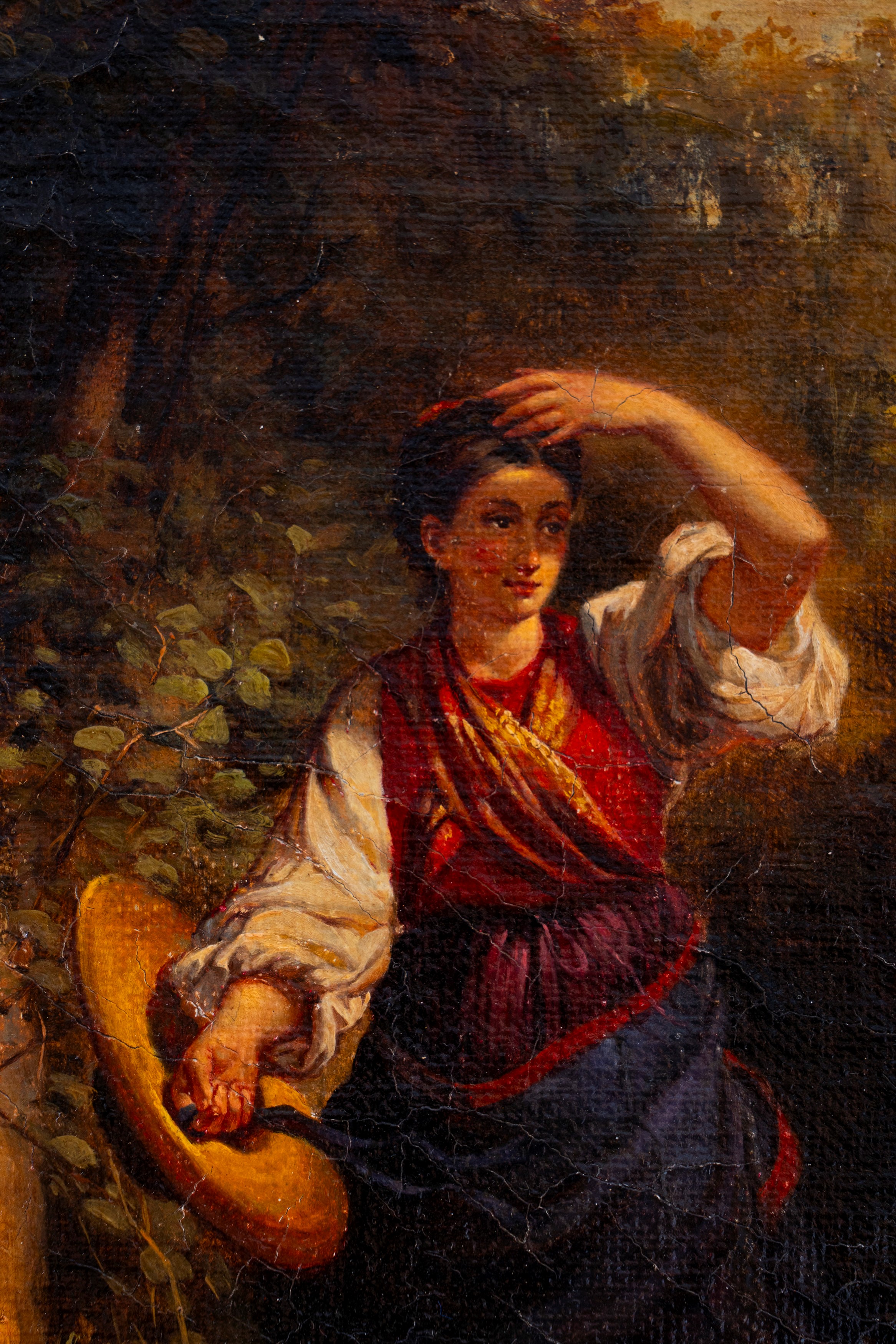 Rudolf Koller - Giovane popolana con cane