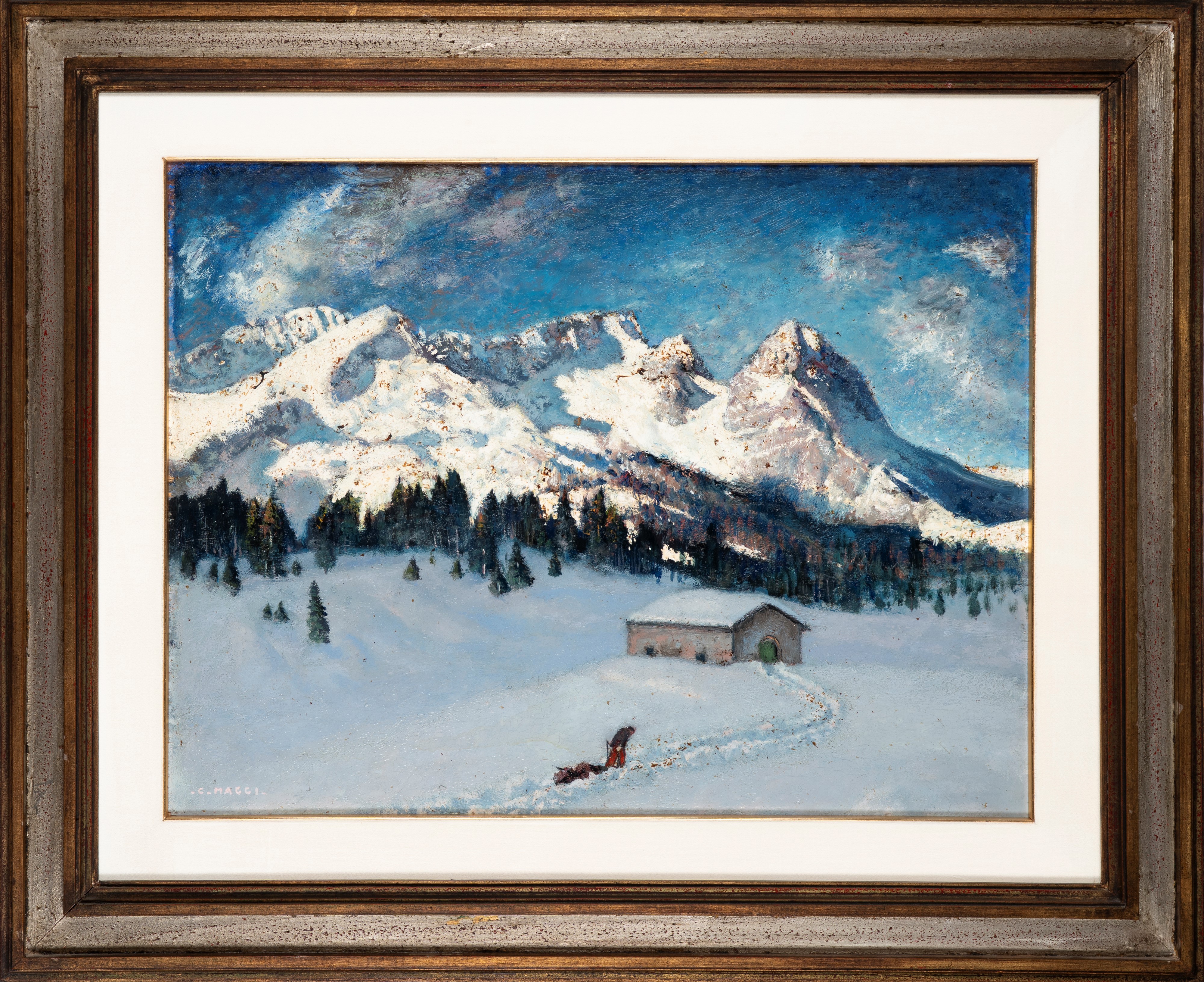 Cesare Maggi - Paesaggio innevato