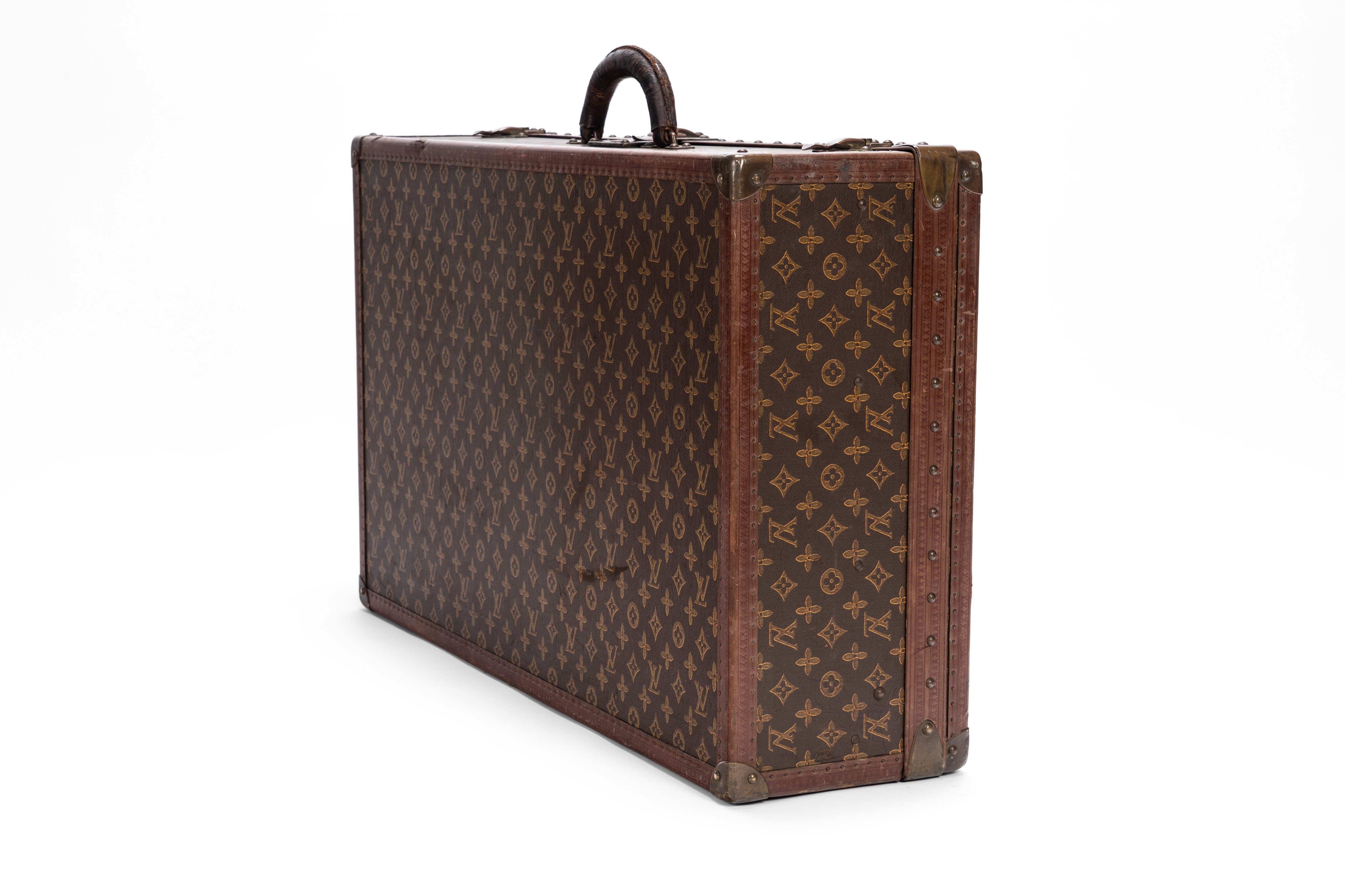 Louis Vuitton - Alzer, Valigia in tela con monogramma, dettagli in cuoio e ottone