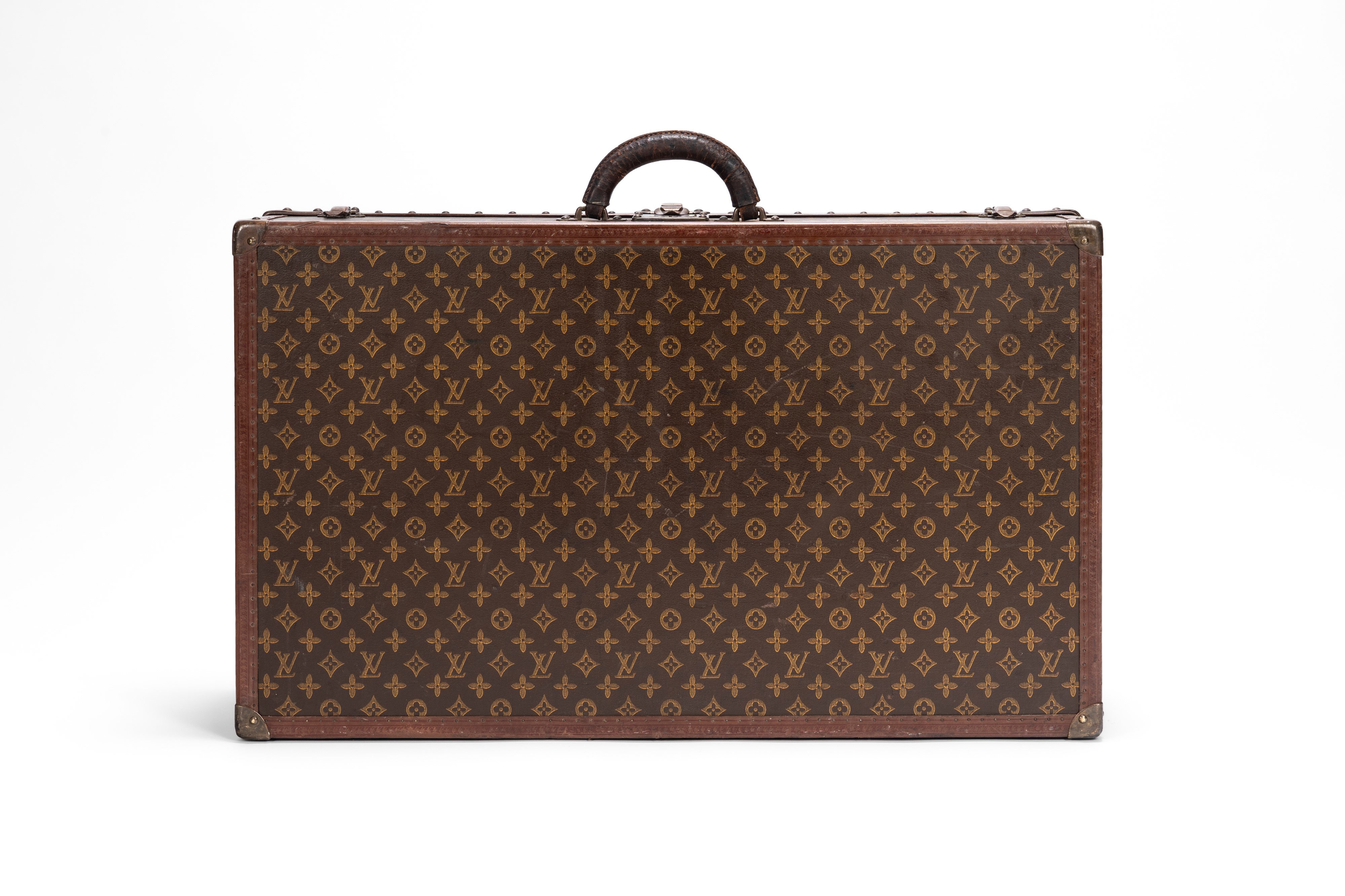 Louis Vuitton - Alzer, Valigia in tela con monogramma, dettagli in cuoio e ottone