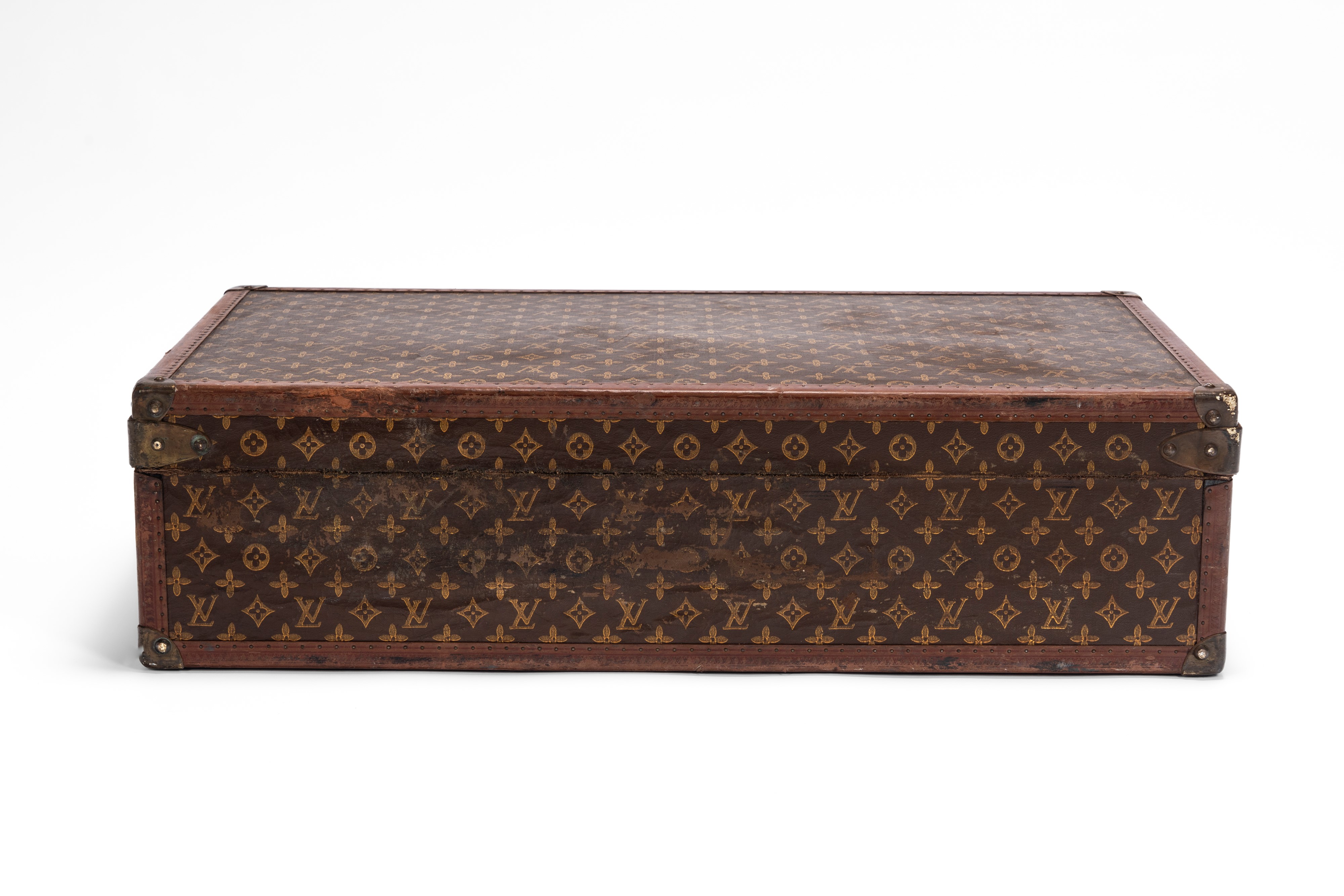 Louis Vuitton - Alzer, Valigia in tela con monogramma, dettagli in cuoio e ottone
