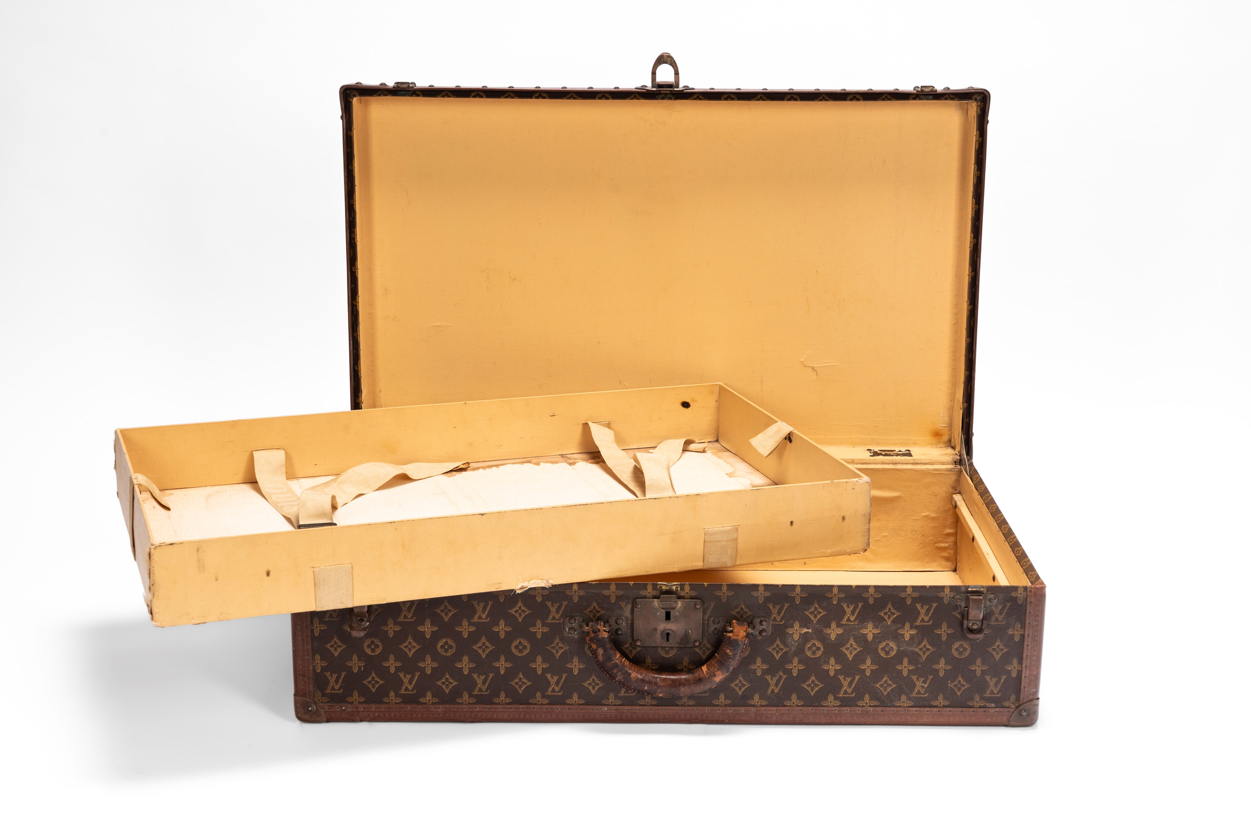 Louis Vuitton - Alzer, Valigia in tela con monogramma, dettagli in cuoio e ottone
