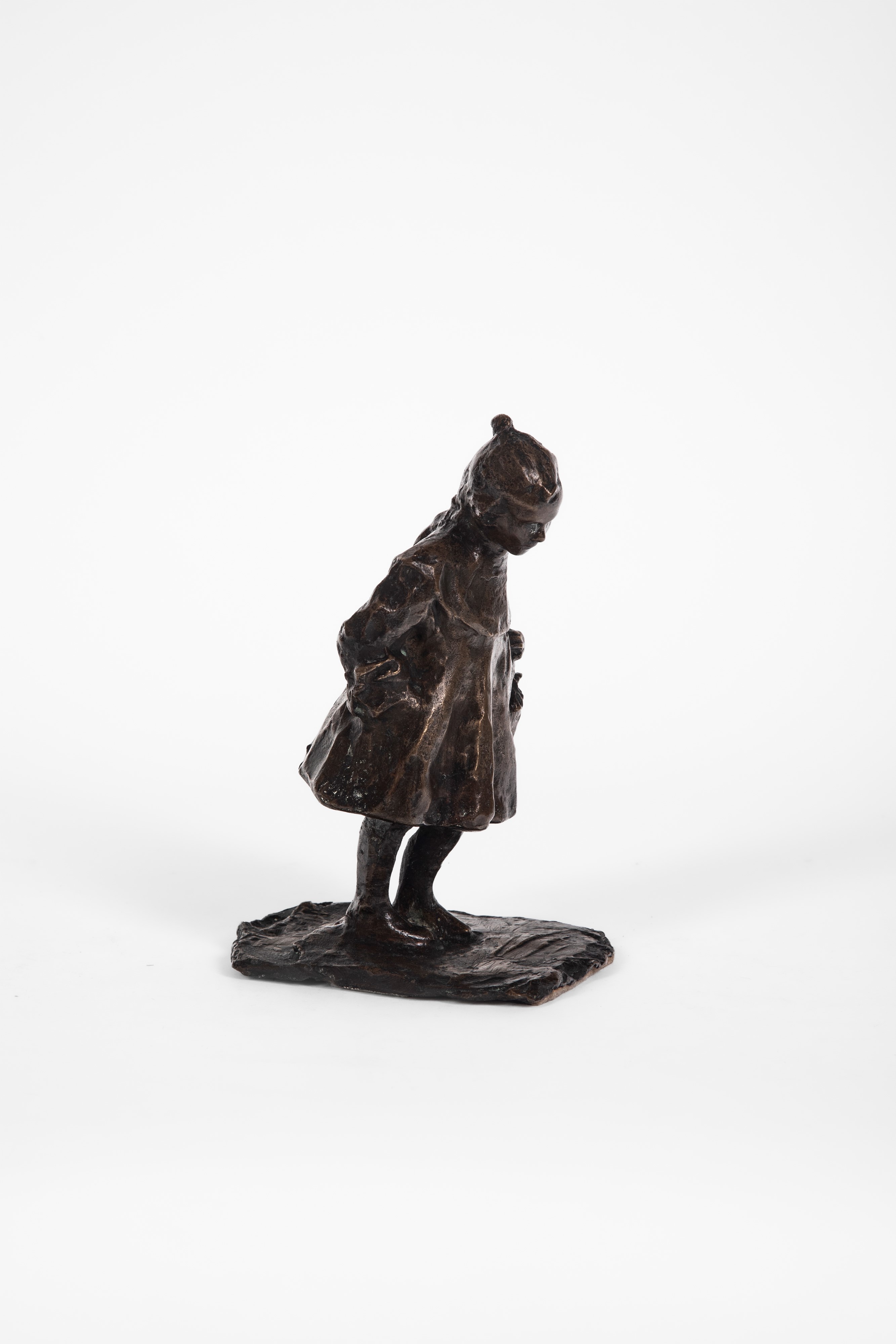 Scuola del Secolo XIX - Scultura in bronzo, Bimba