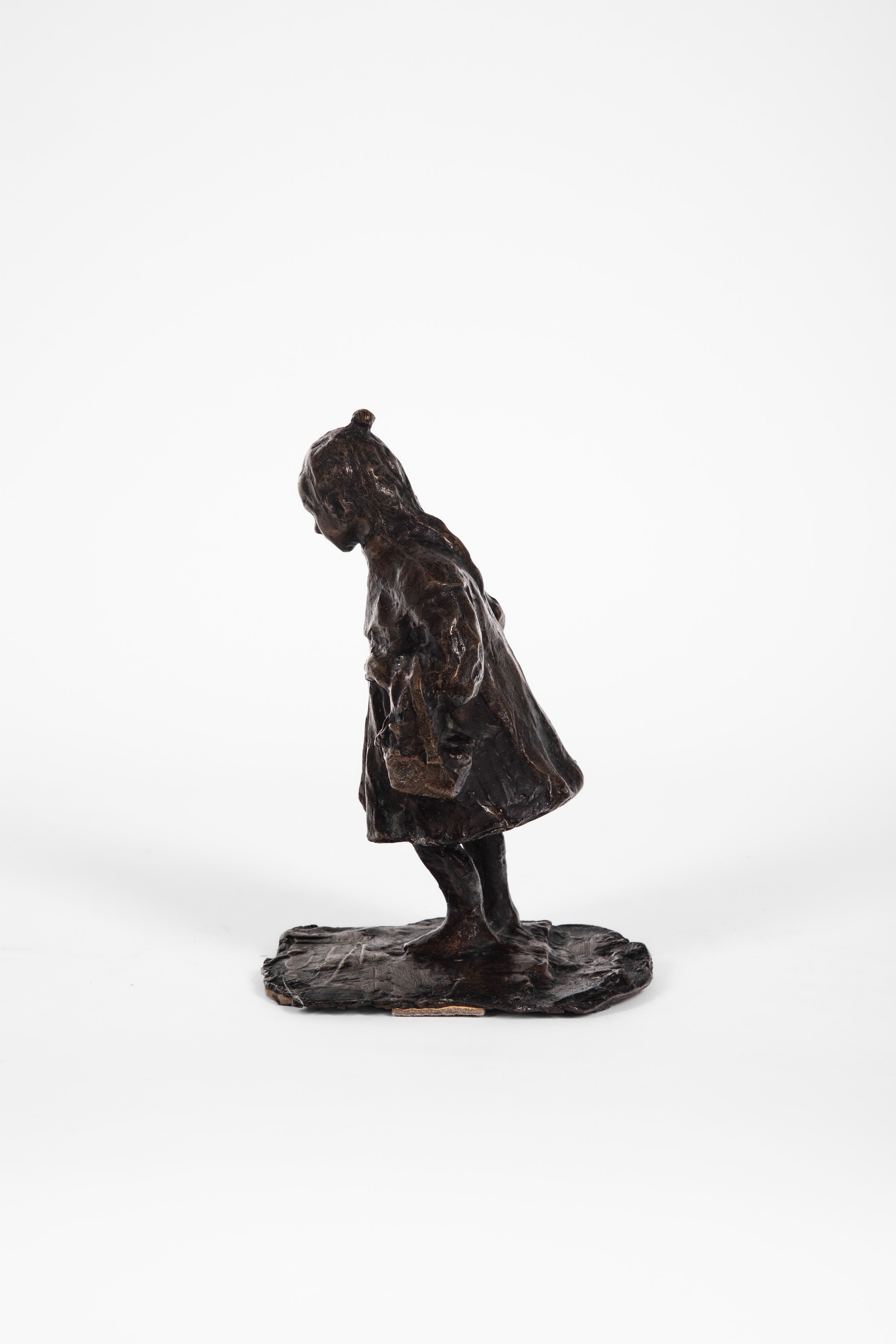 Scuola del Secolo XIX - Scultura in bronzo, Bimba