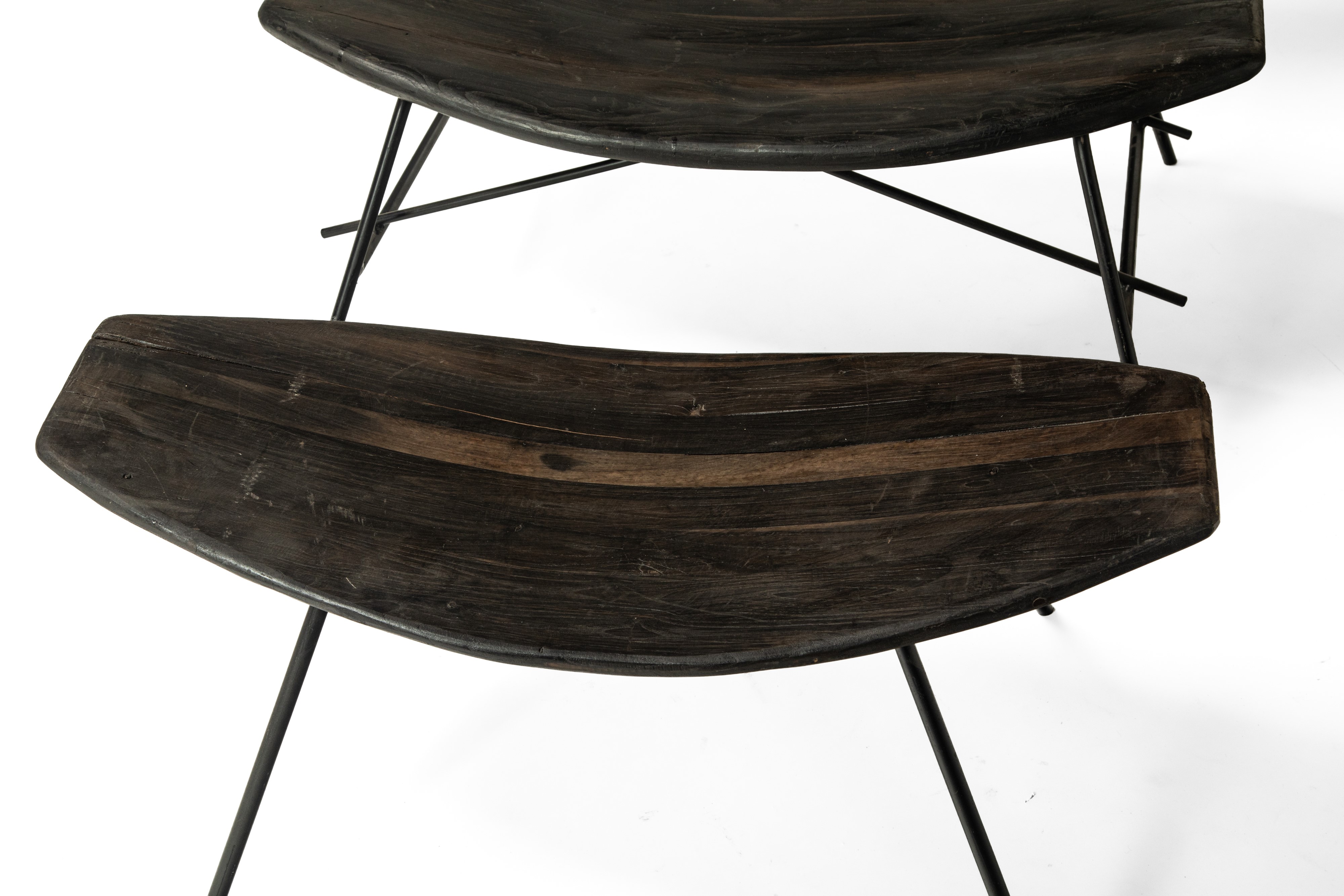 Manifattura Italiana - Coppia di lounge chair con ottomane