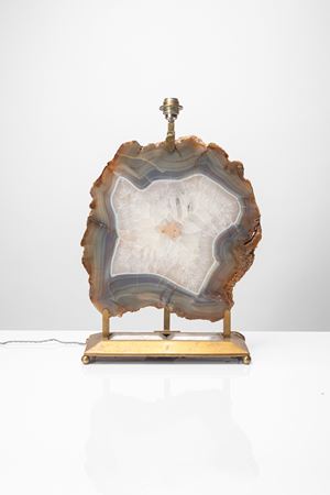 Onyx table lamp