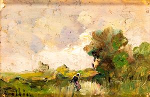 Paesaggio con figura