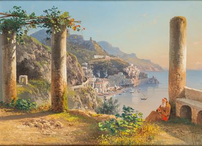 Veduta di Amalfi dal convento dei Cappuccini