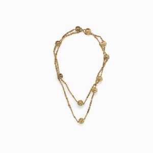 COLLANA IN ORO GIALLO CON &quot;CHIACCHIERE&quot; 