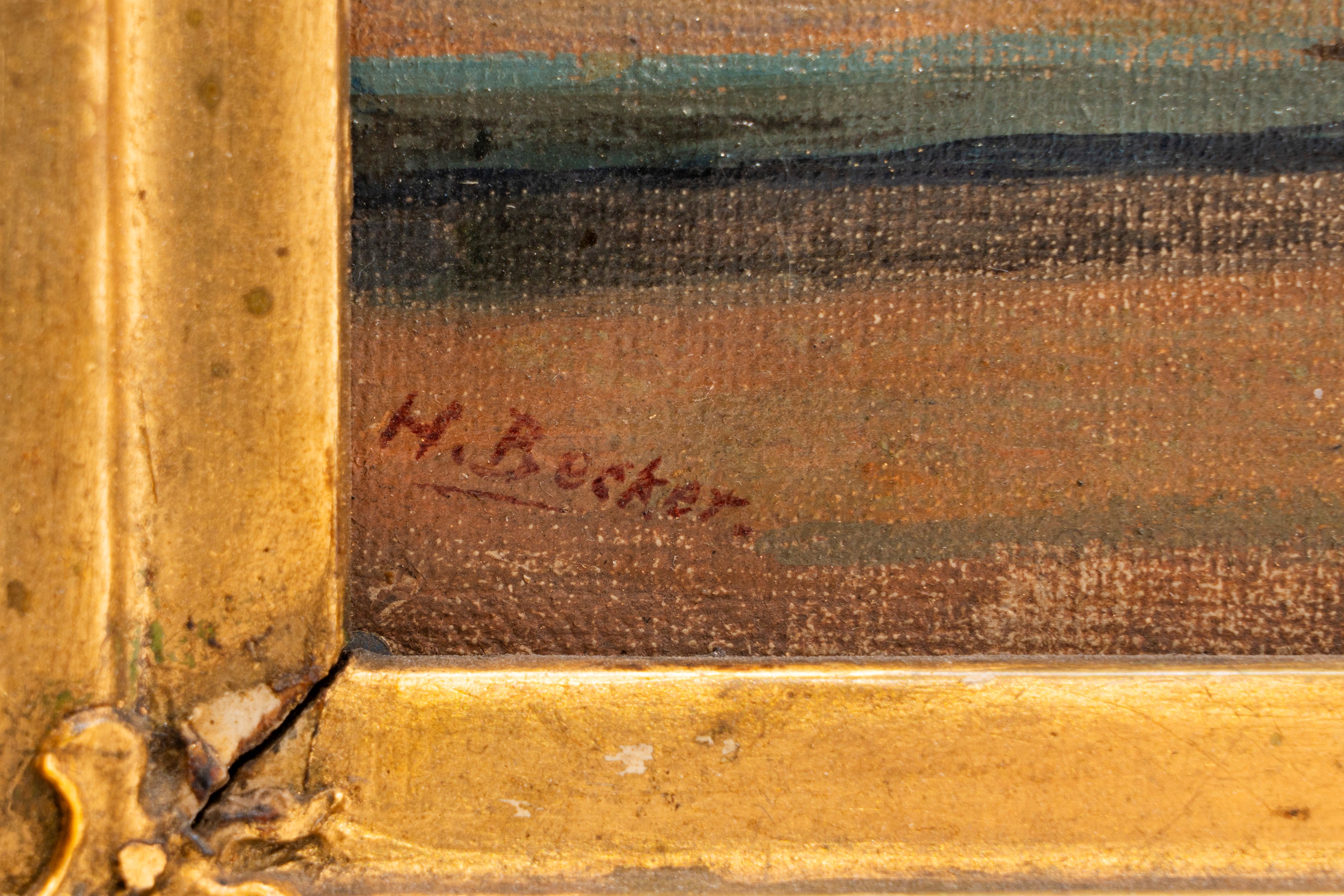 Scuola Europea del XIX Secolo - Veduta di Villa Borghese con la fontana in Viale Tiziano (olio su...