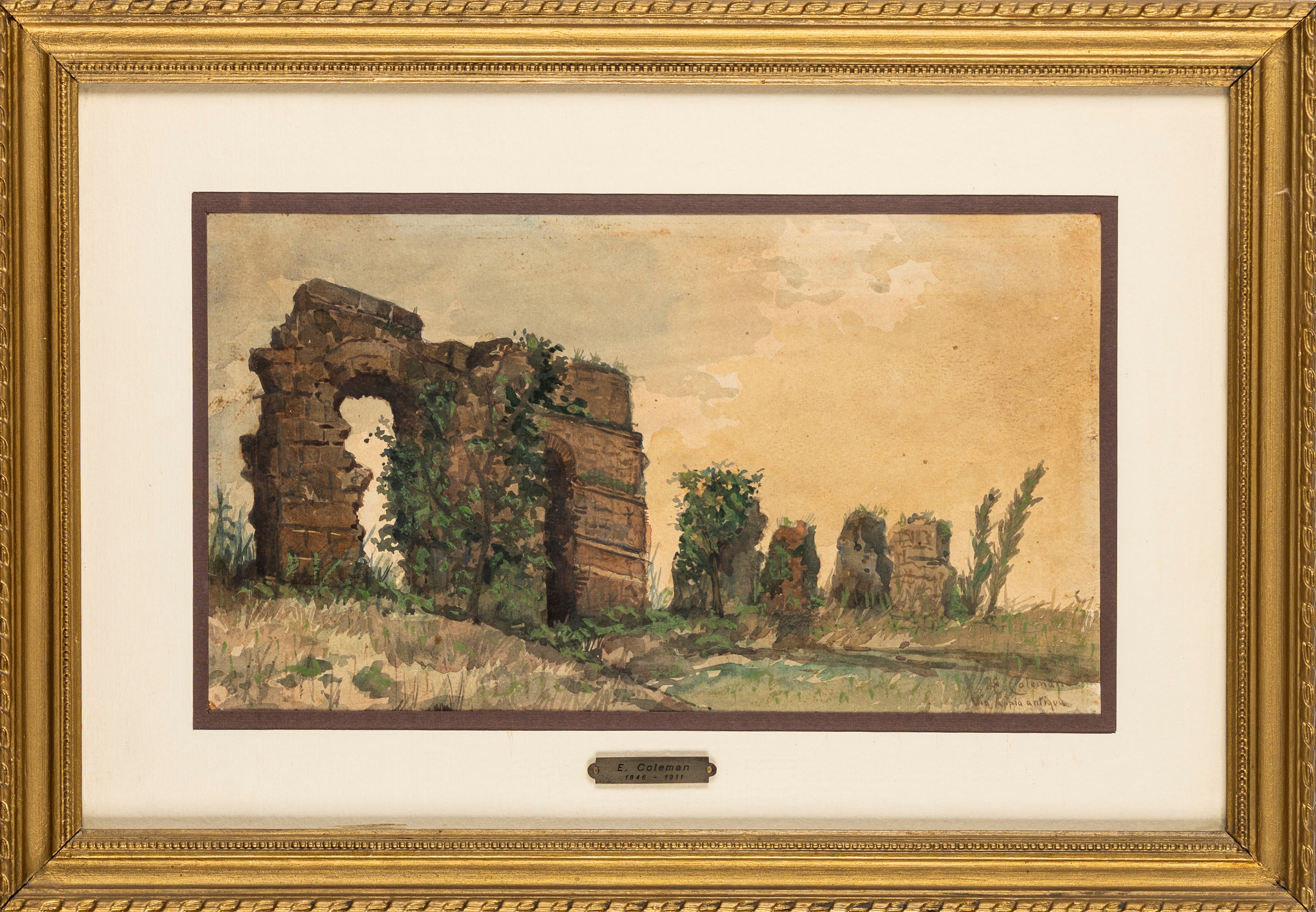 Enrico Coleman - Rovine lungo l’Appia Antica a Roma