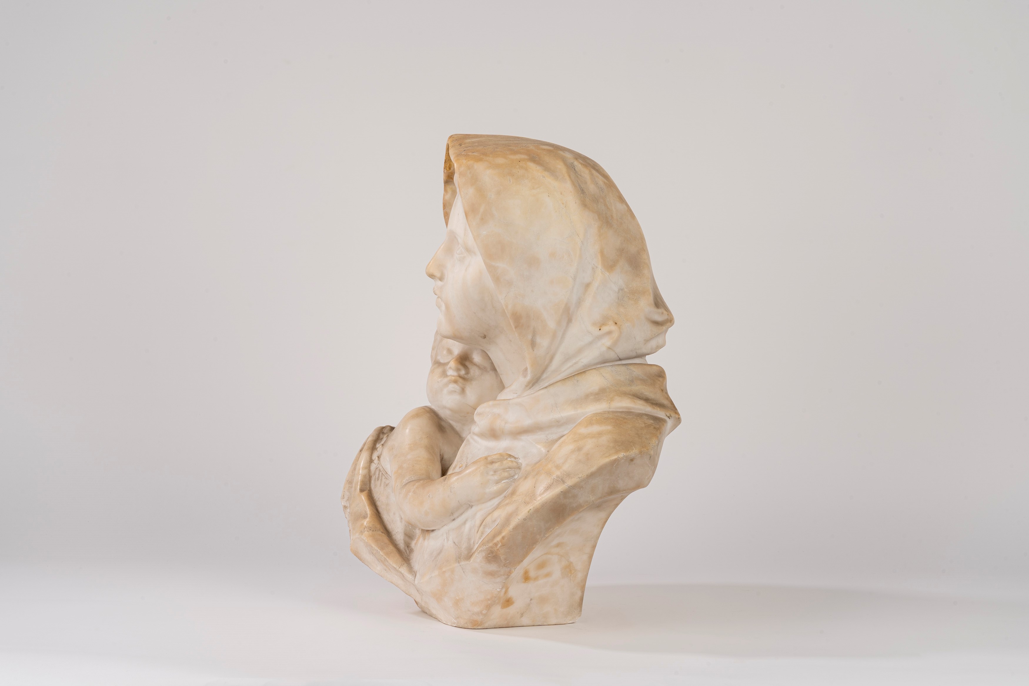 Scuola Italiana, Secolo XIX - Scultura in marmo, La preghiera